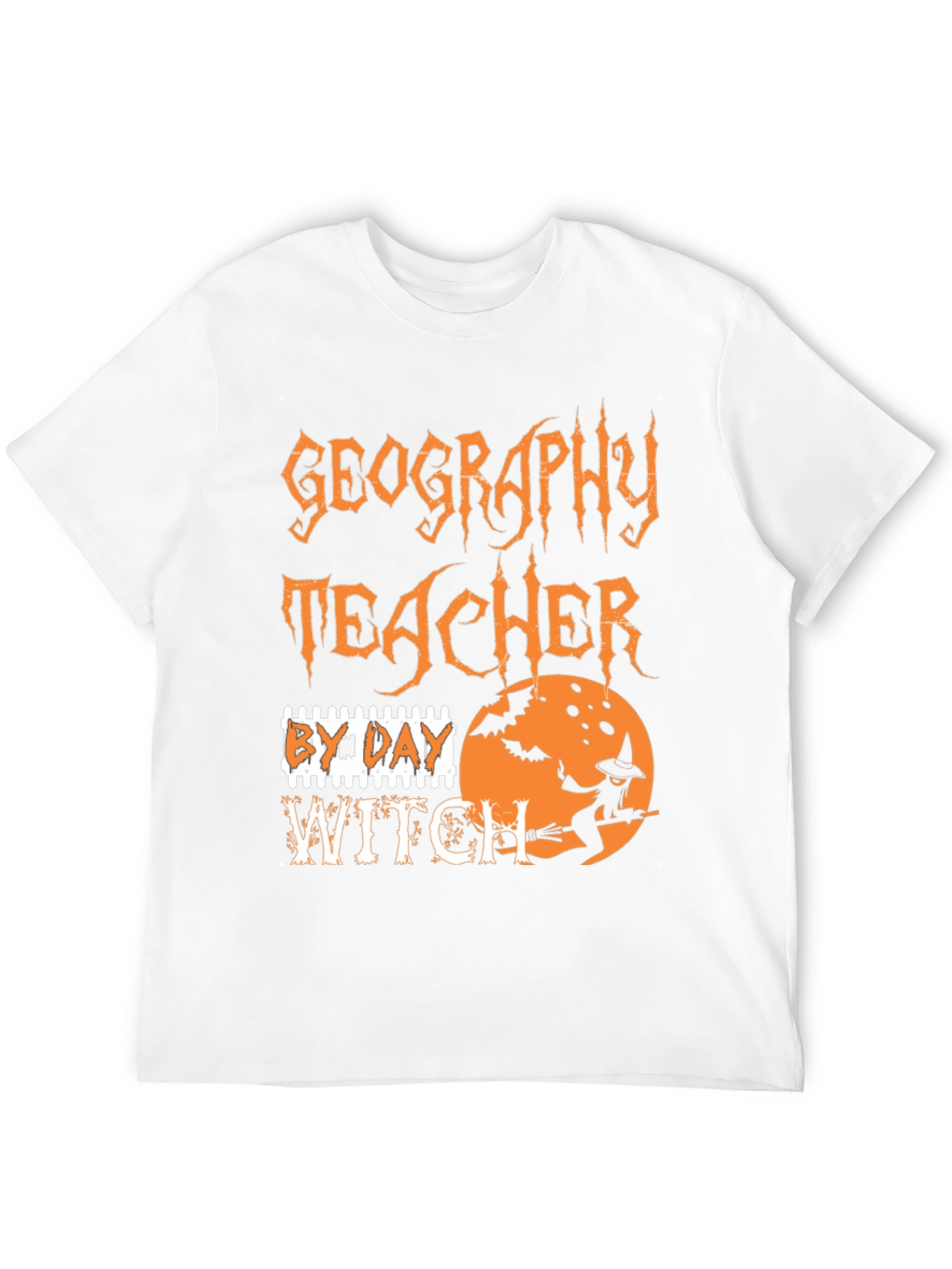 Geography Teacher By Day Witch Halloween T-Shirt