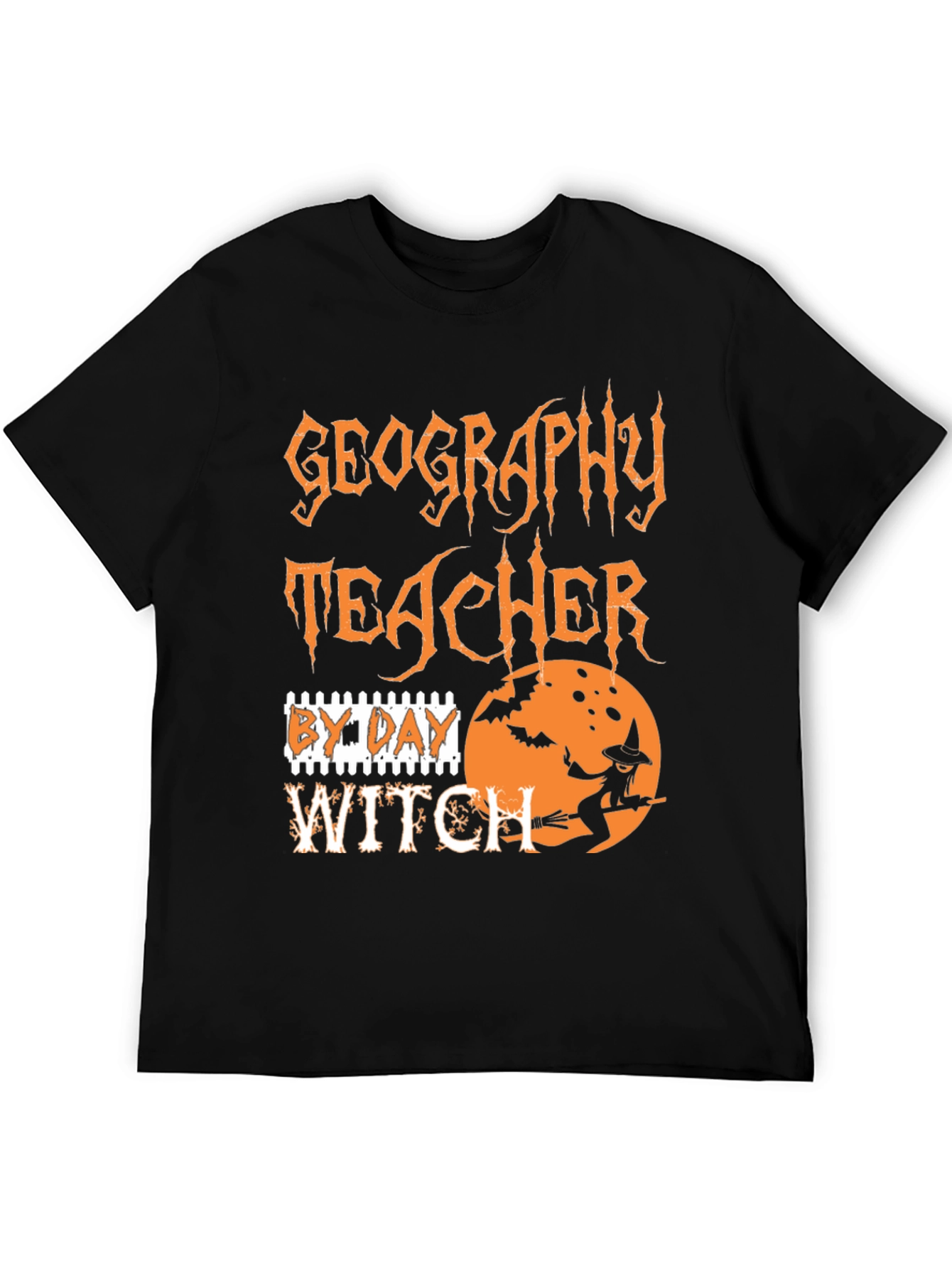 Geography Teacher By Day Witch Halloween T-Shirt