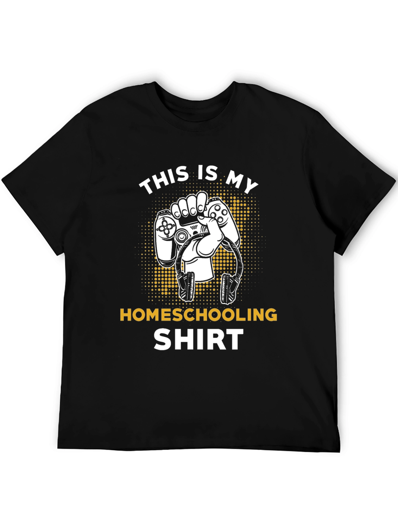 Homeschooling Gamer T-Shirt - Black
