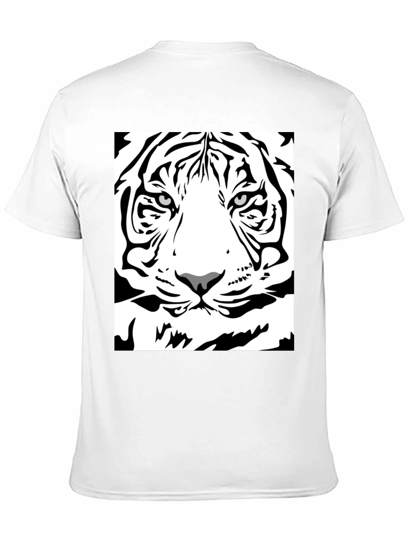 Black Tiger Graphic Tee - Bold Animal Print