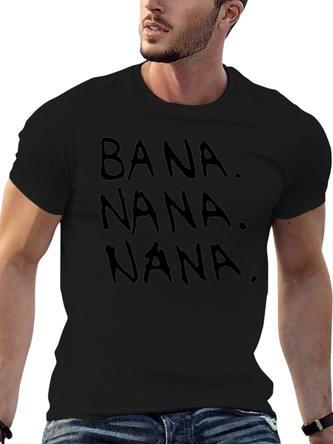 Banana Graphic Black T-Shirt
