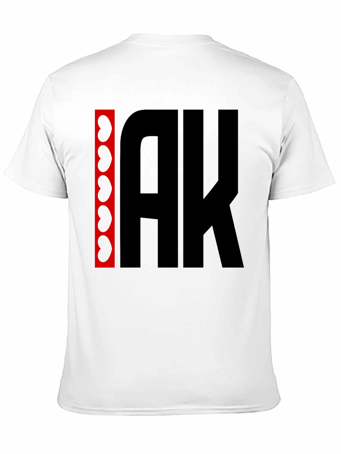AK Kidney Bean Graphic Print Black T-Shirt