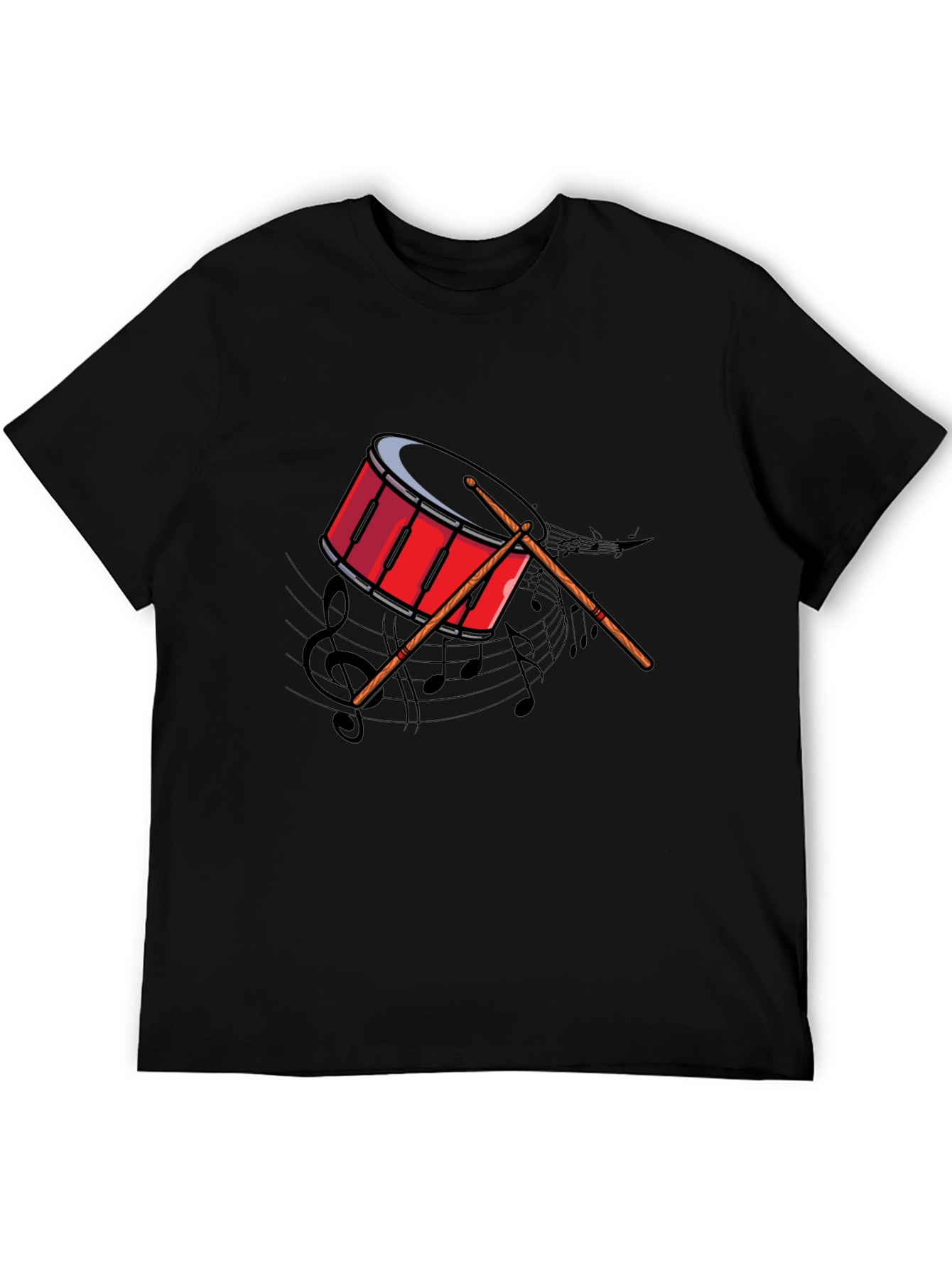 Drum Graphic Tee - Music Lovers T-Shirt