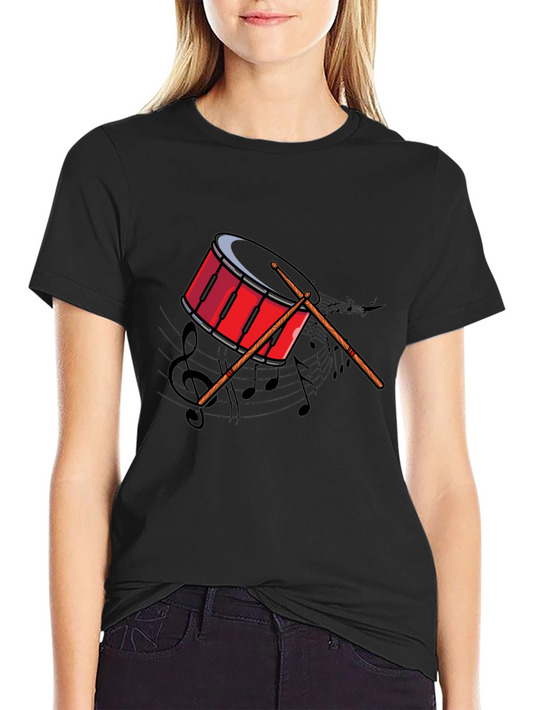 Drum Graphic Tee - Music Lovers T-Shirt
