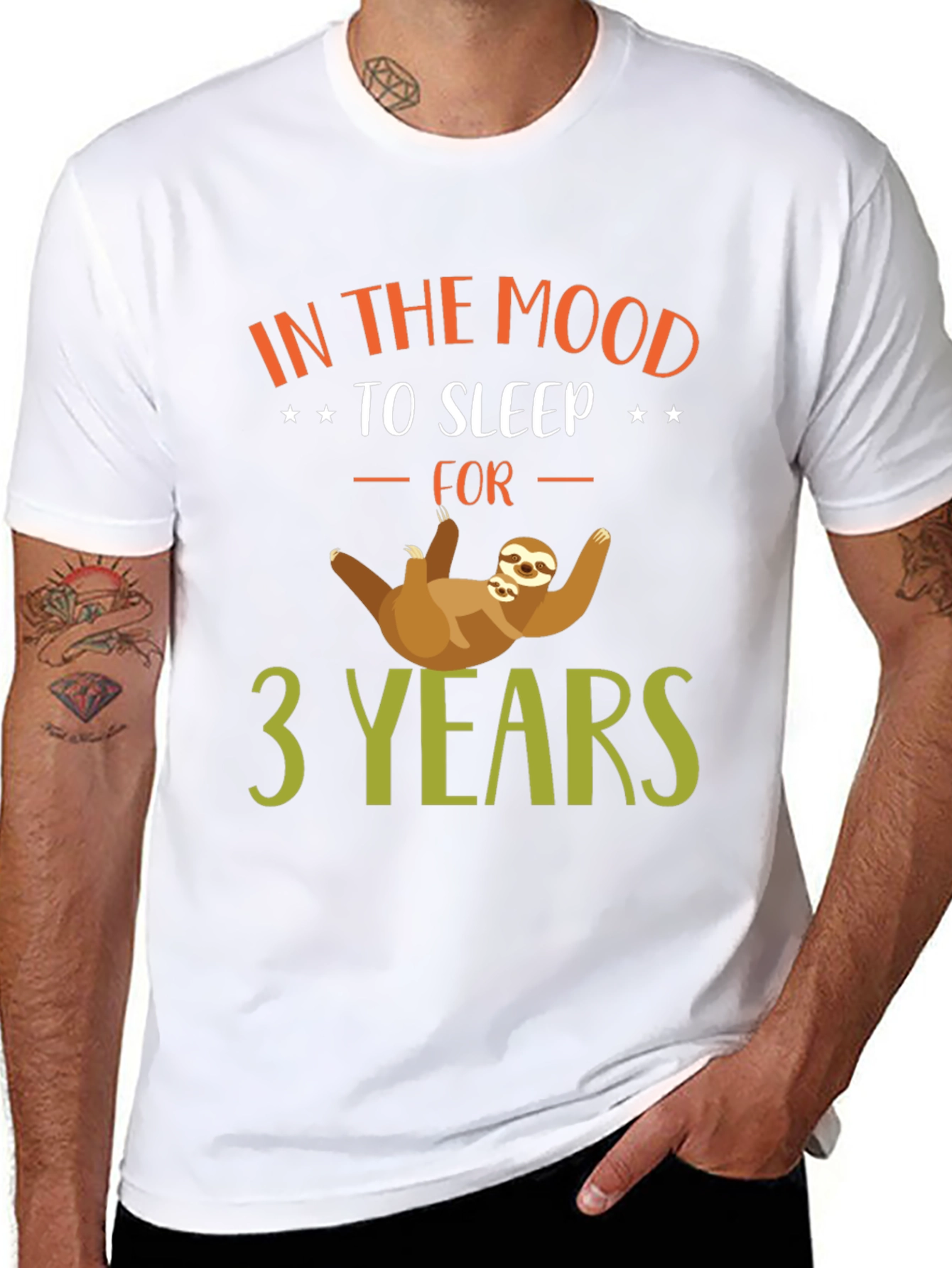 Funny Sloth In the Mood to Sleep T-Shirt