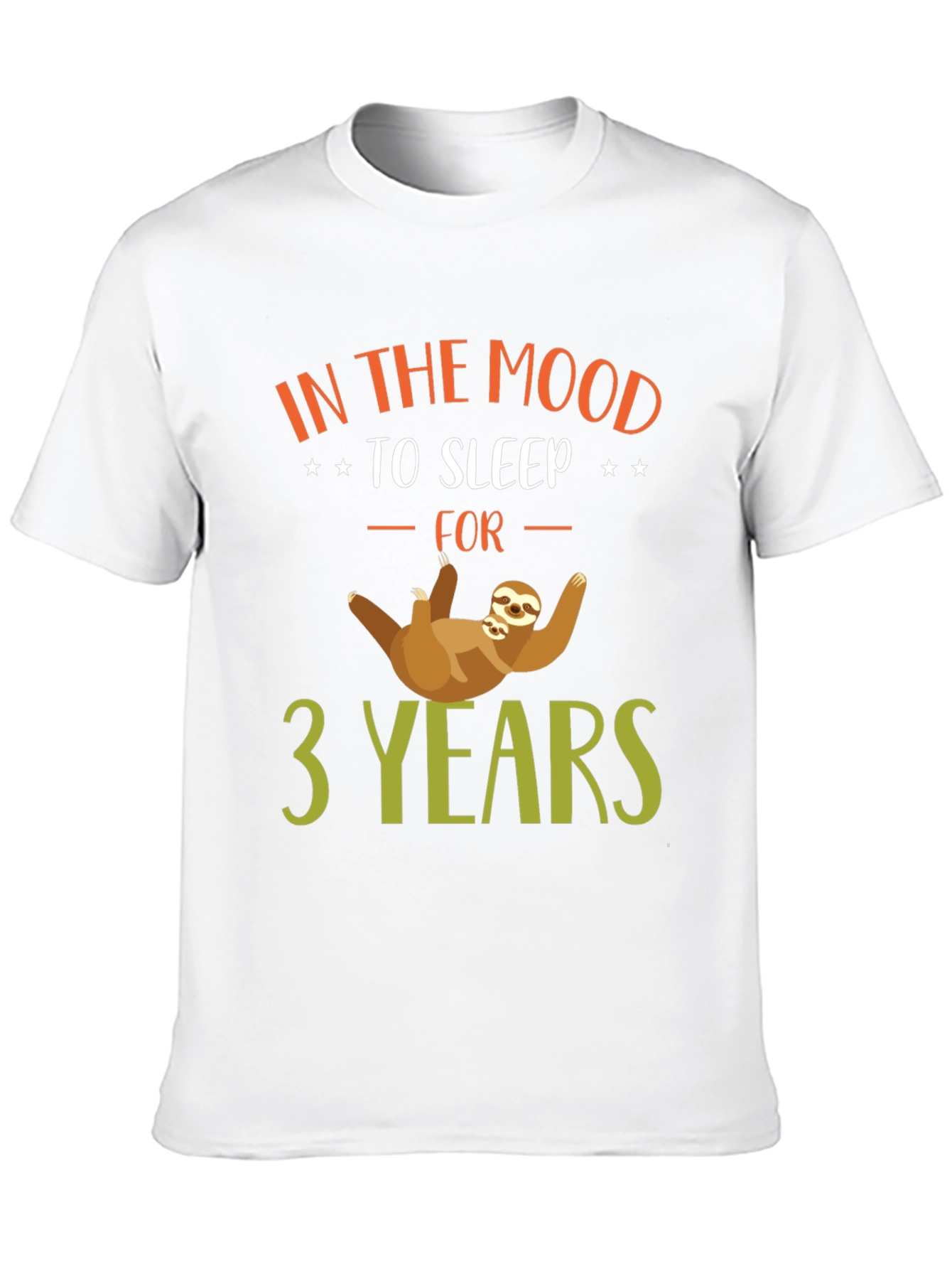 Funny Sloth In the Mood to Sleep T-Shirt