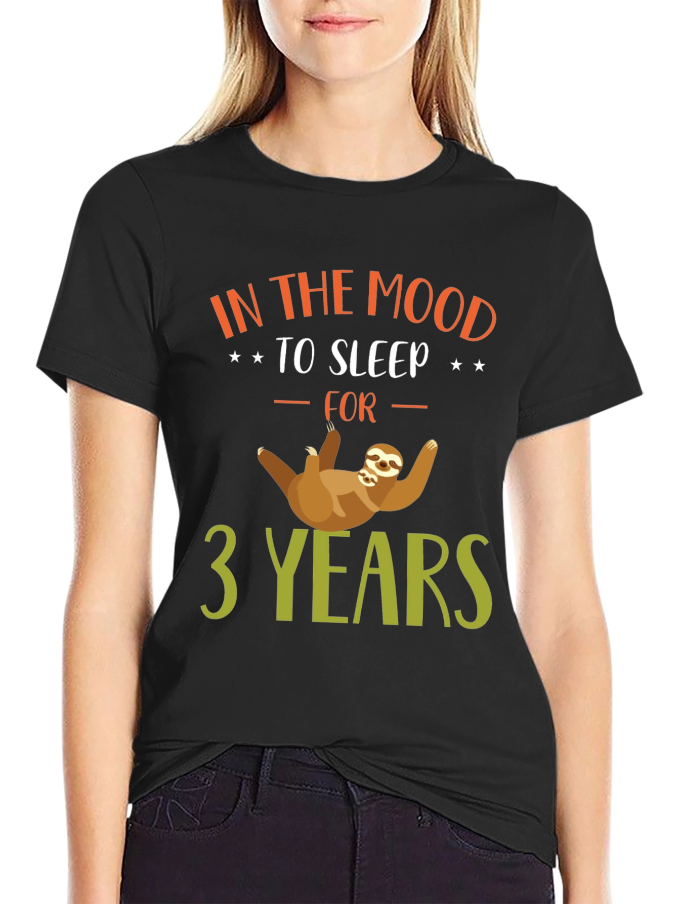 Funny Sloth In the Mood to Sleep T-Shirt