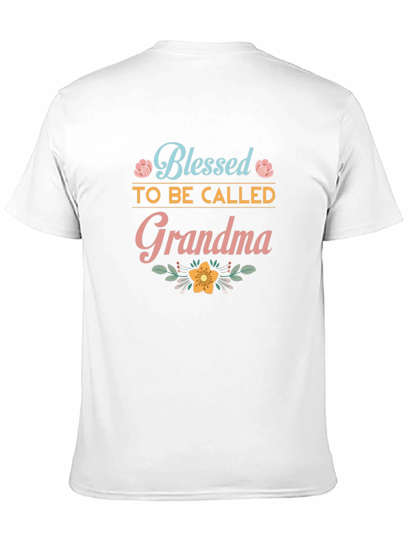 Blessed Grandma T-Shirt - Cute Floral Design