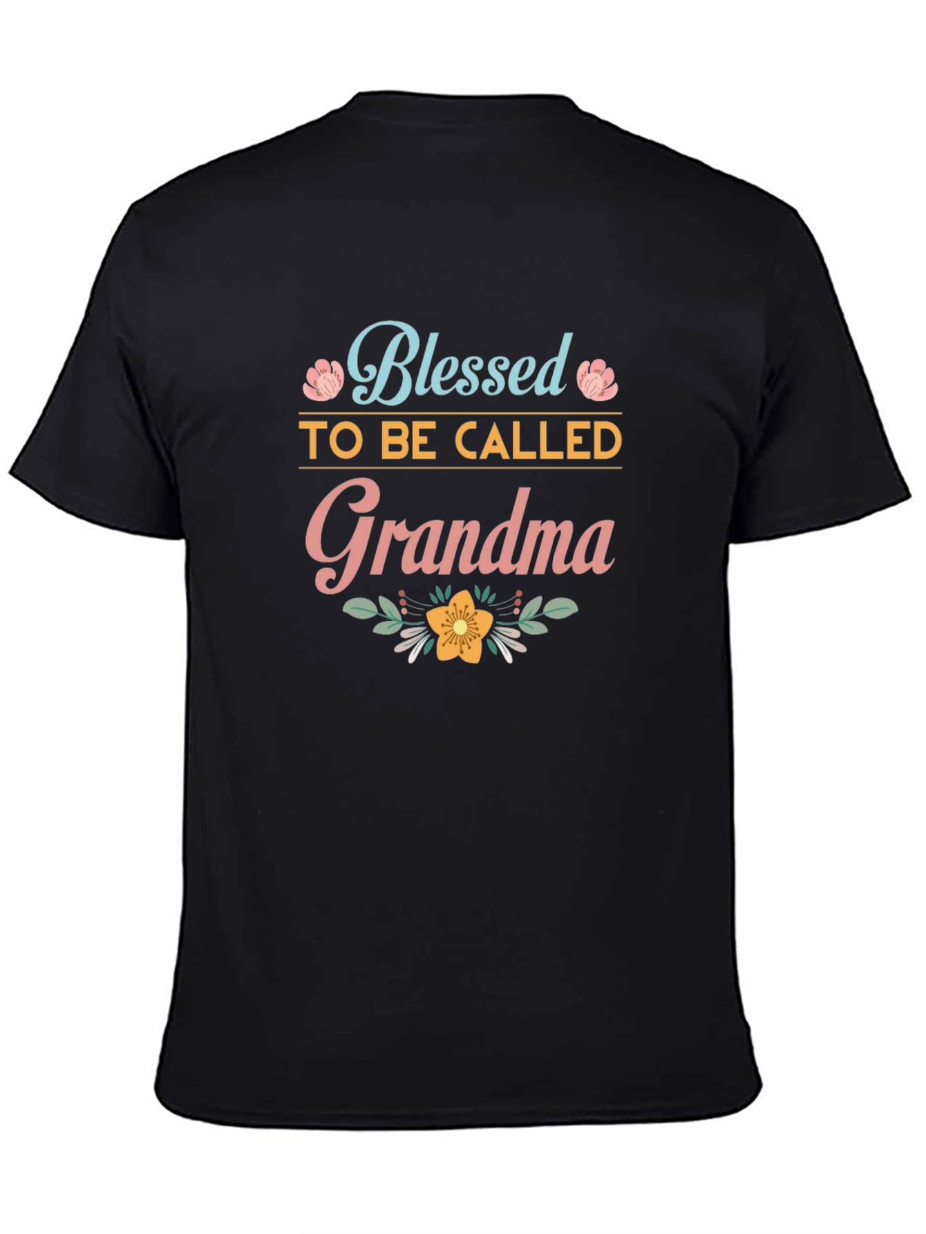 Blessed Grandma T-Shirt - Cute Floral Design