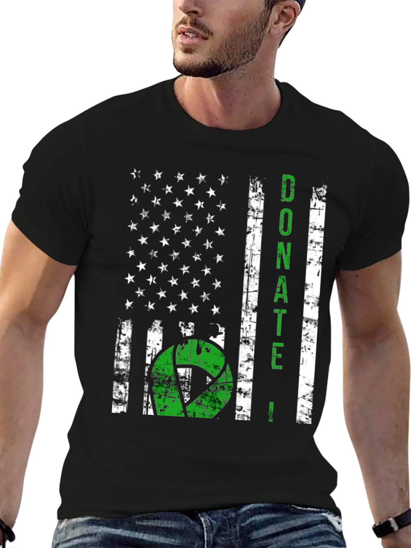 Donate Life American Flag Graphic Tee