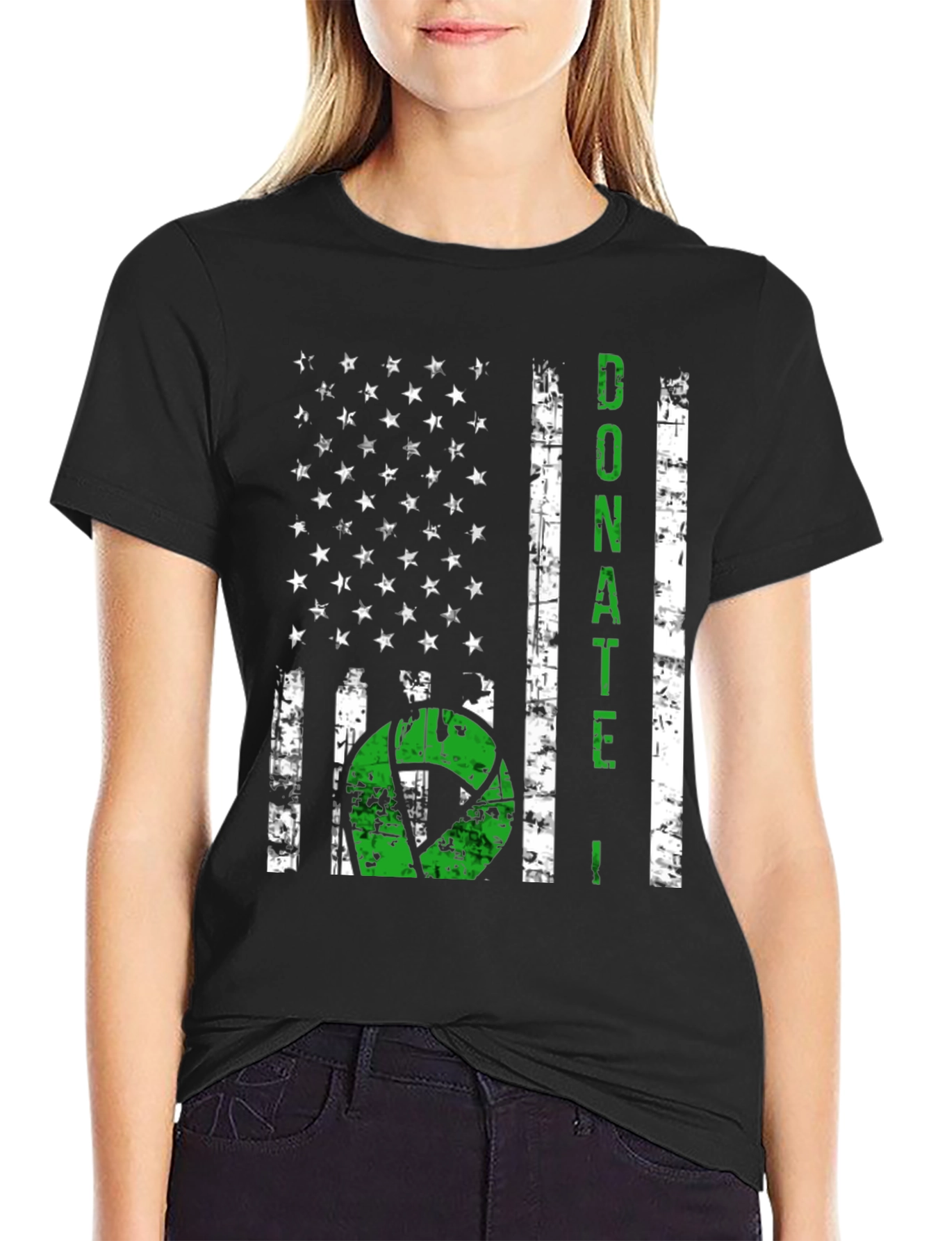 Donate Life American Flag Graphic Tee
