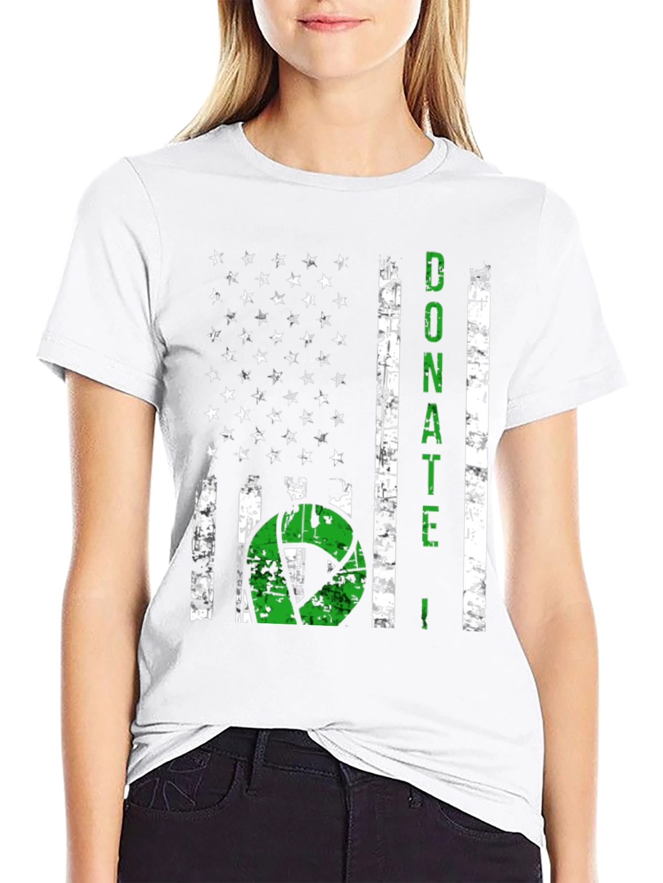 Donate Life American Flag Graphic Tee