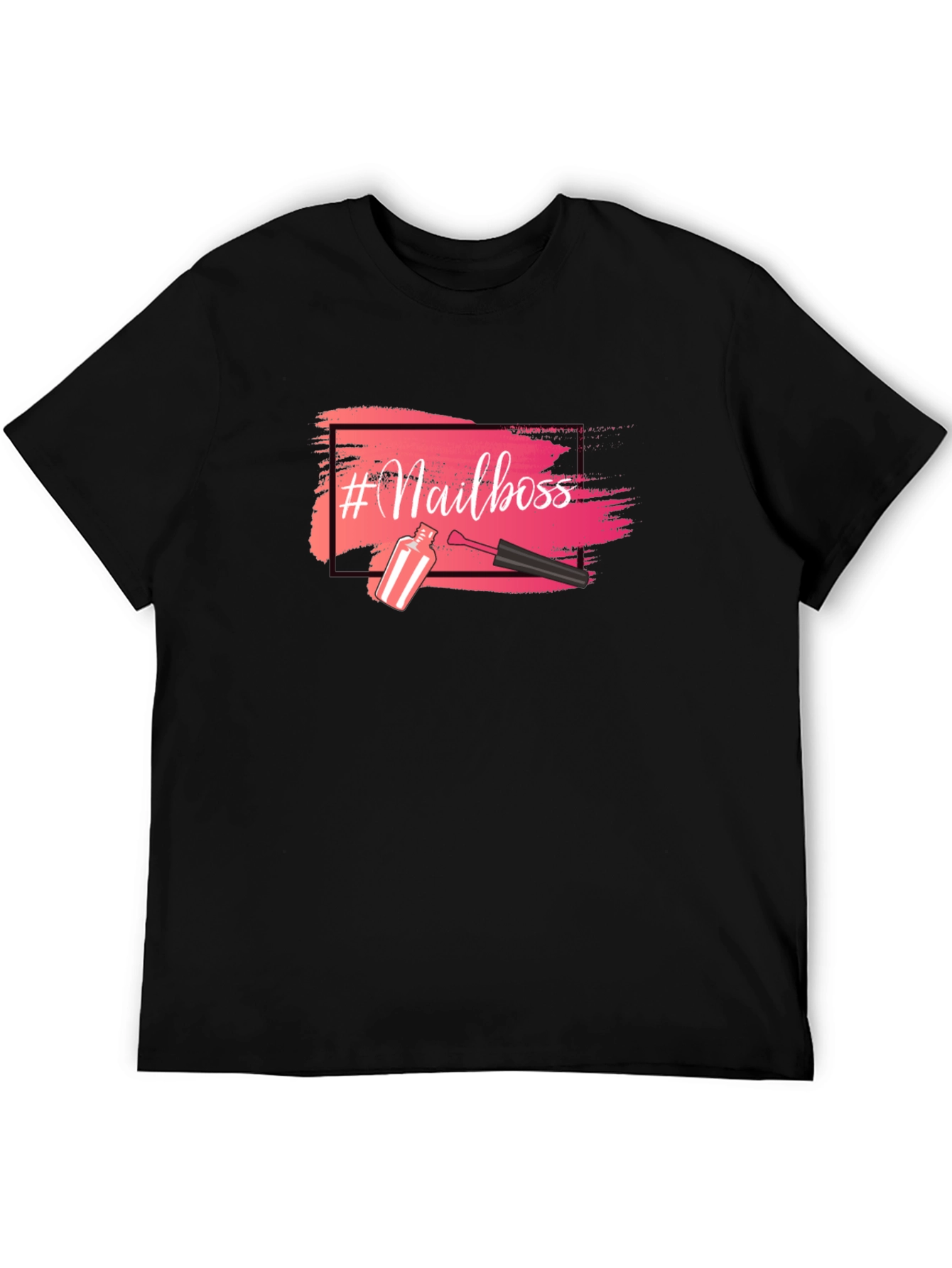 #Nailboss Graphic T-Shirt - Black Crew Neck