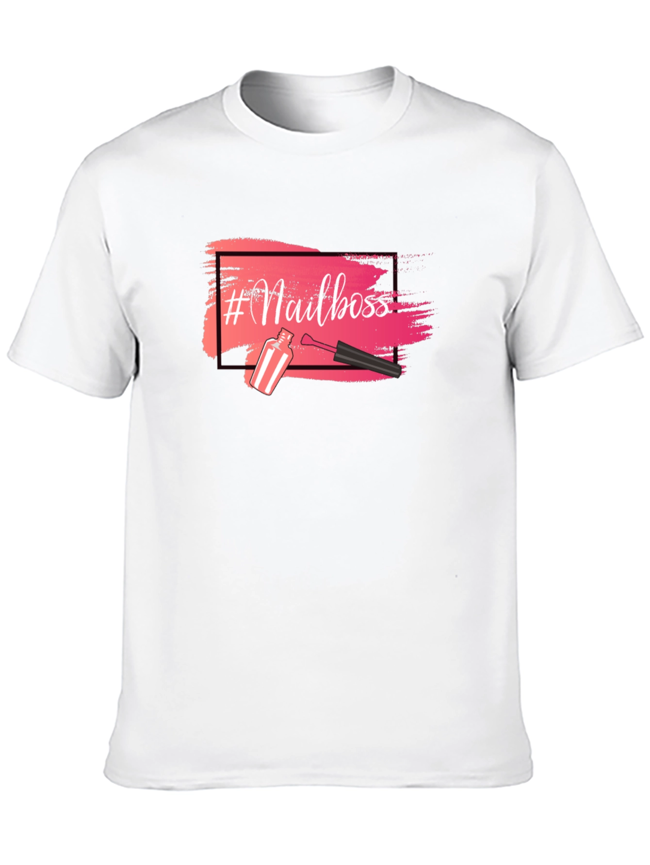 #Nailboss Graphic T-Shirt - Black Crew Neck
