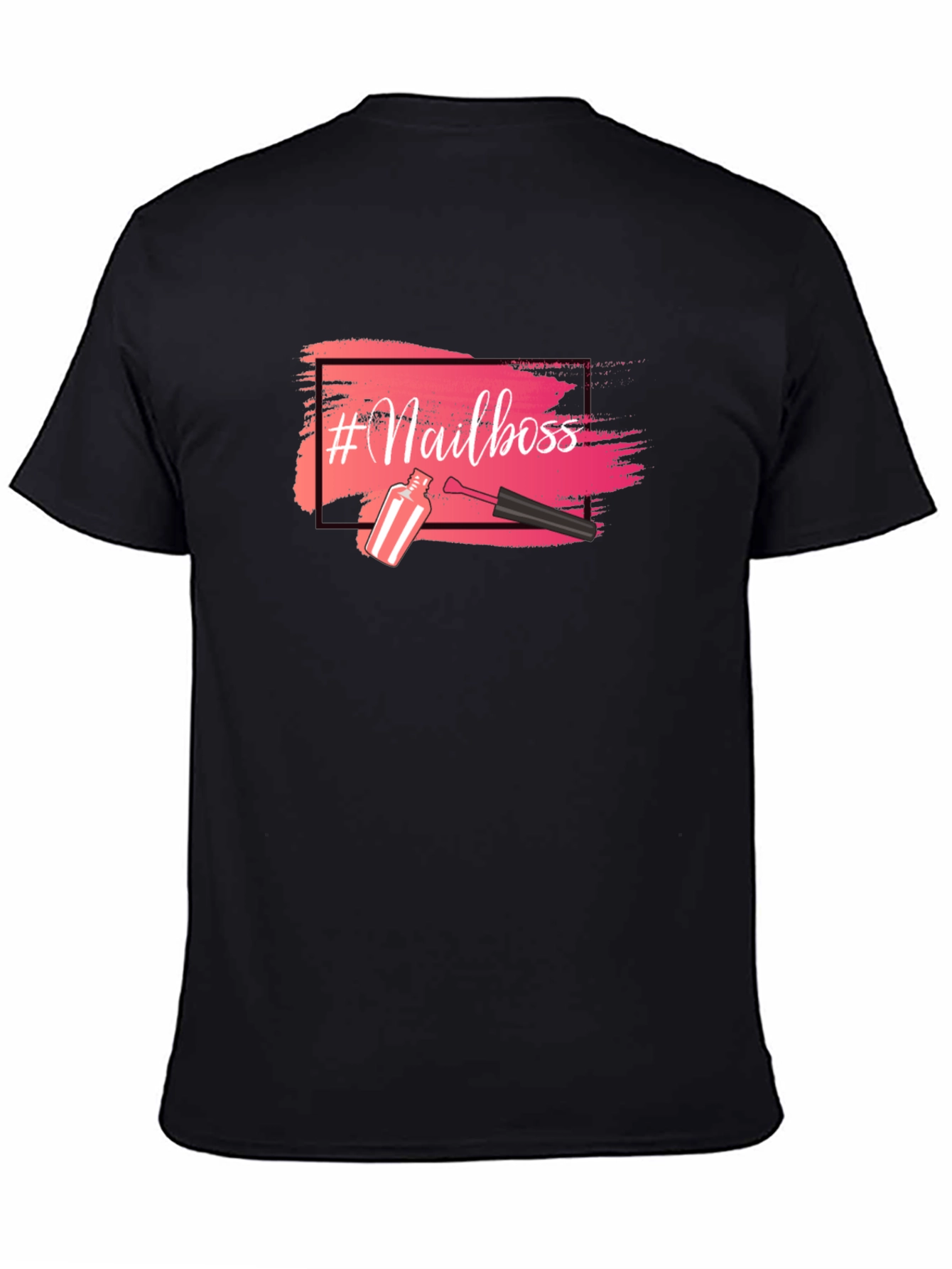 #Nailboss Graphic T-Shirt - Black Crew Neck