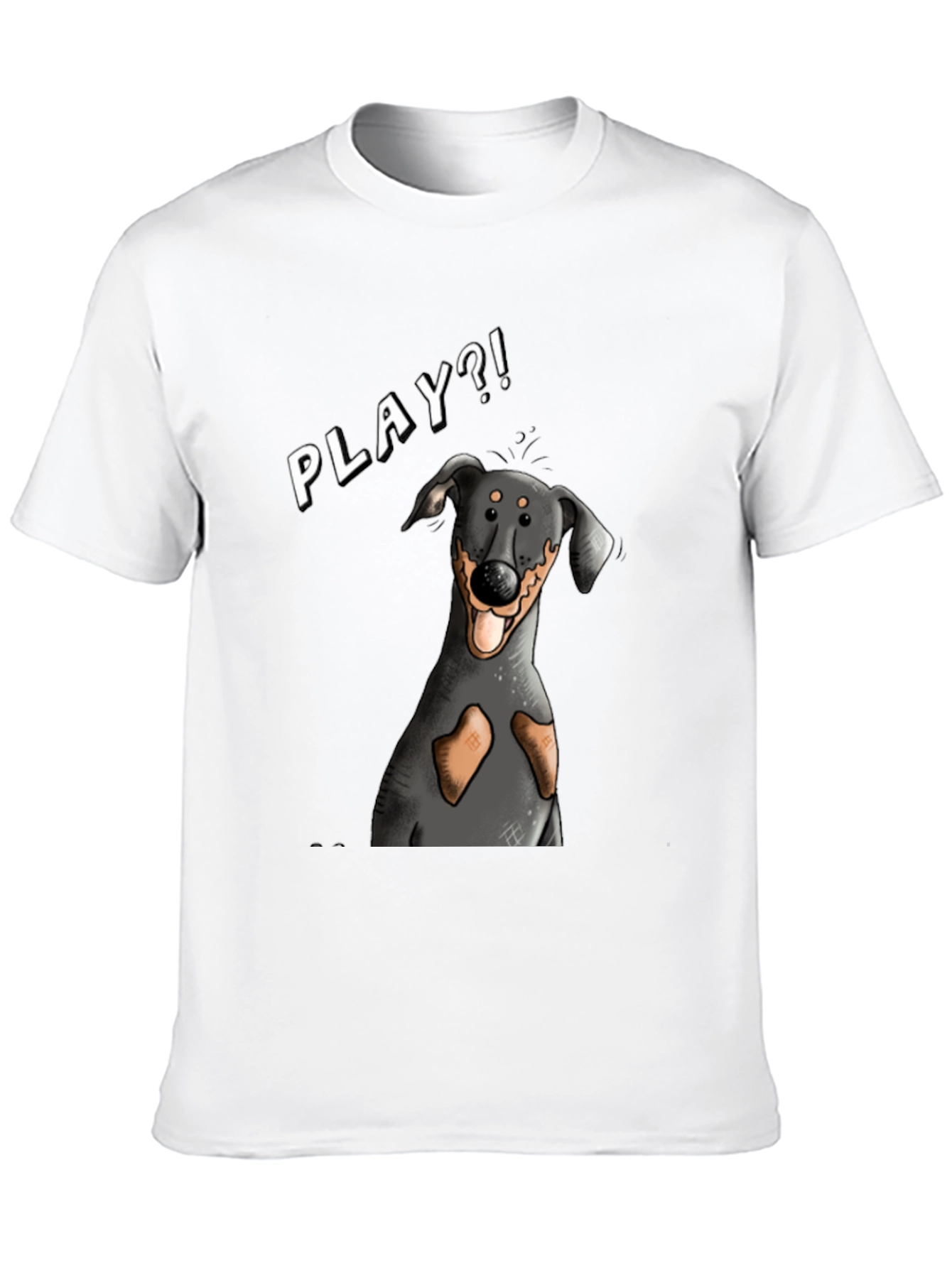 Playful Dog Graphic T-Shirt