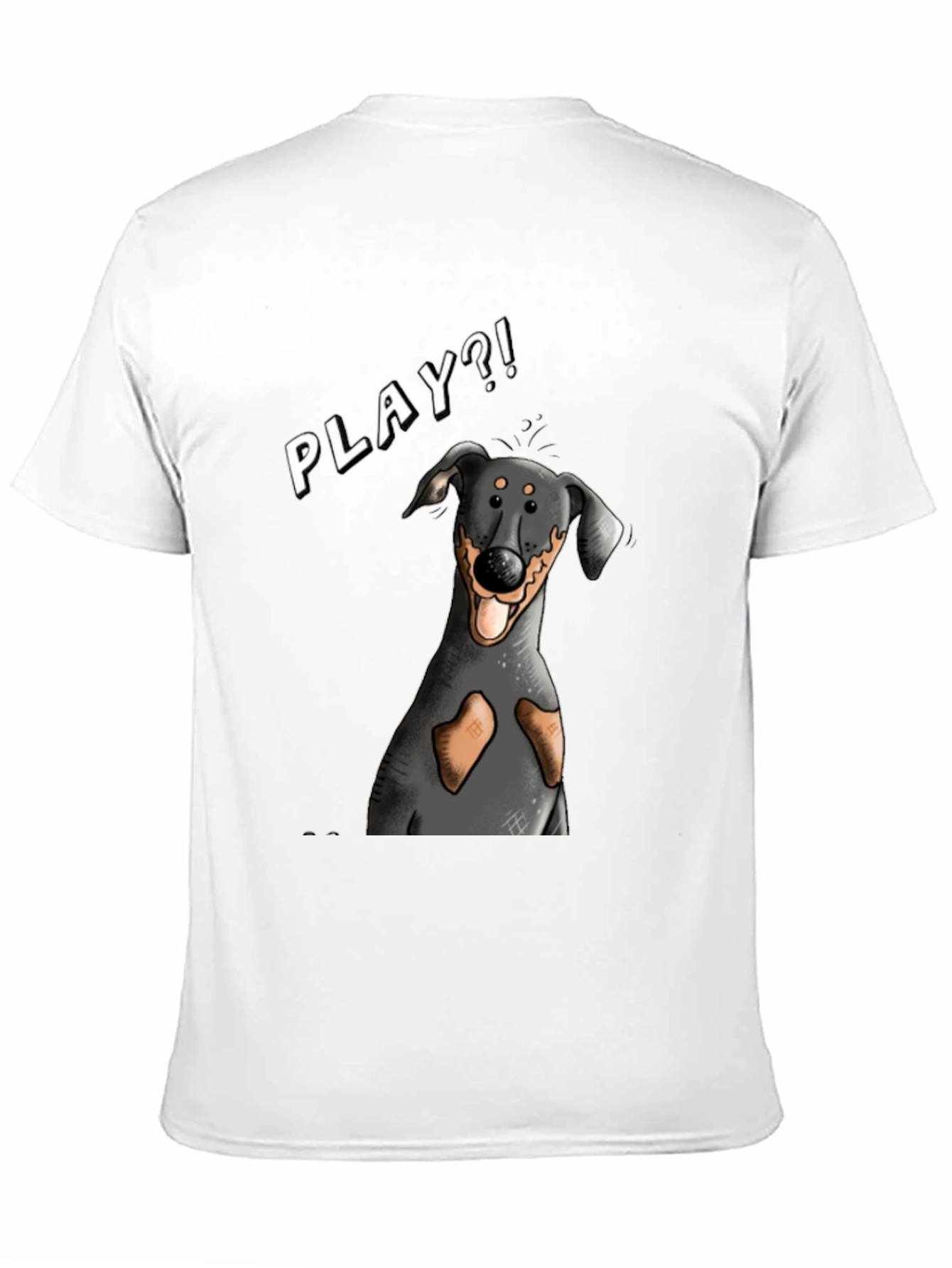 Playful Dog Graphic T-Shirt