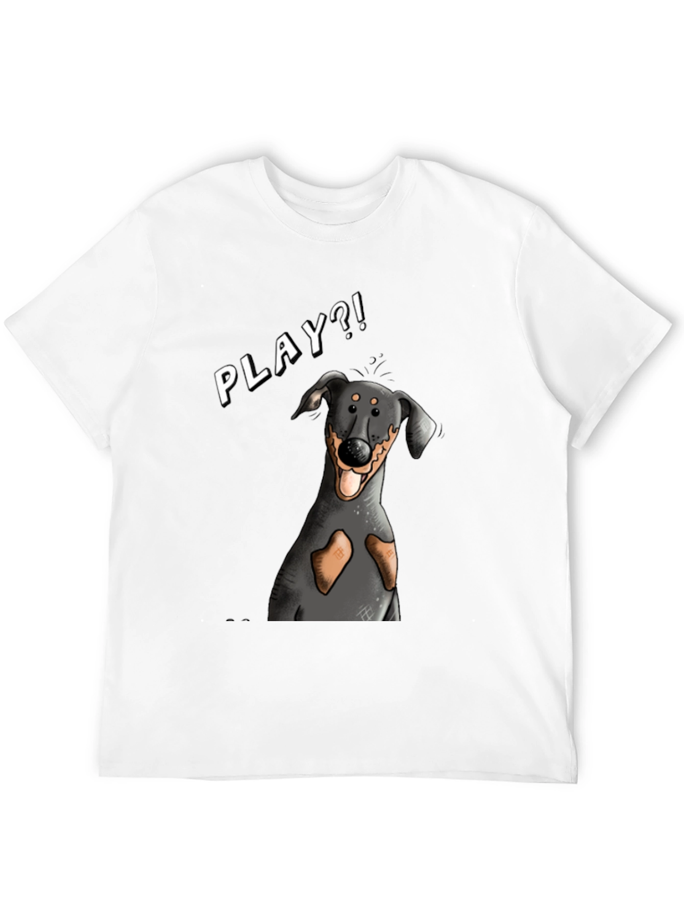 Playful Dog Graphic T-Shirt