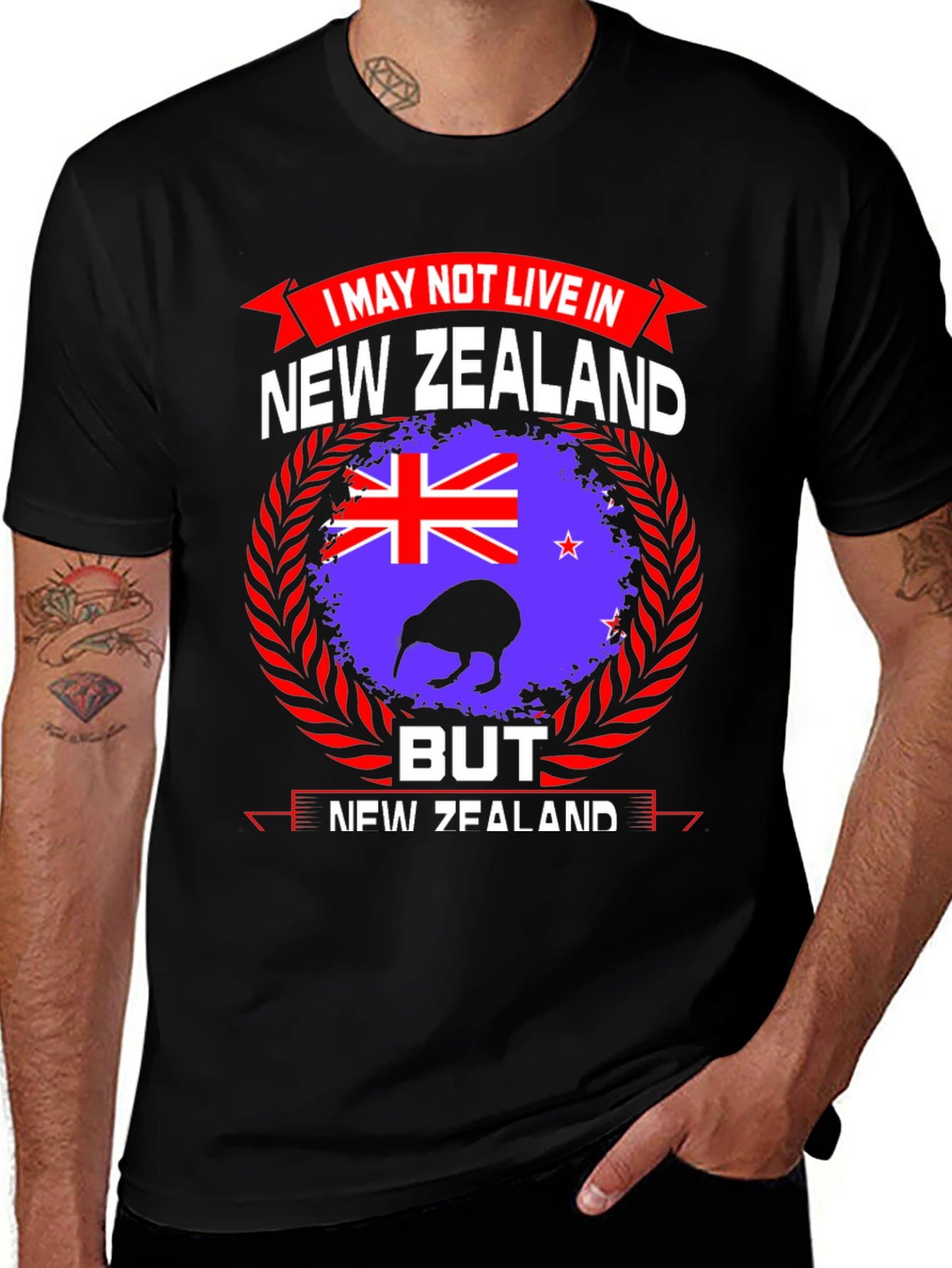 New Zealand Pride T-Shirt: Kiwi Flag Souvenir