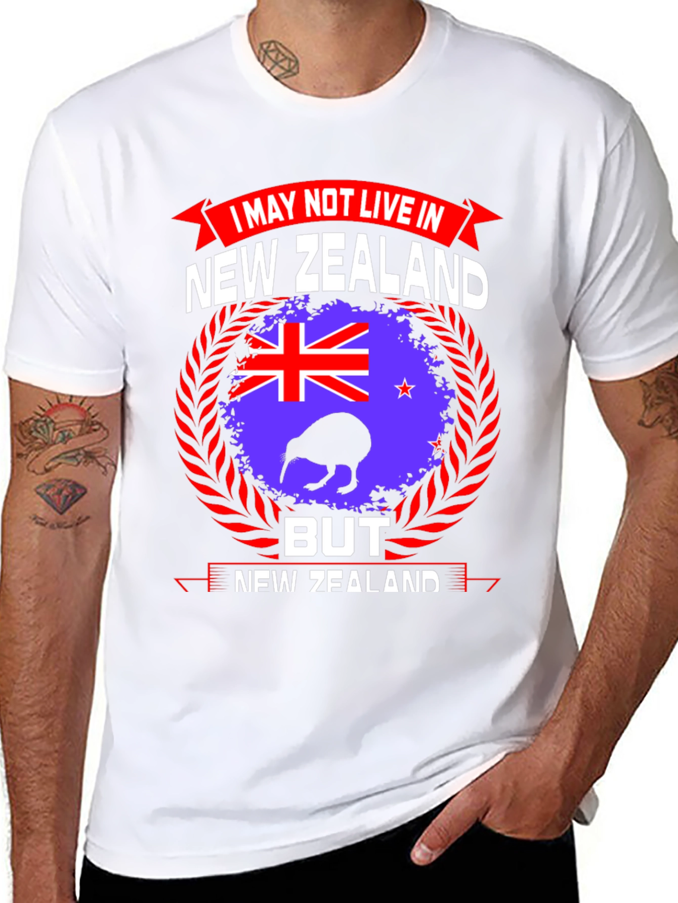 New Zealand Pride T-Shirt: Kiwi Flag Souvenir
