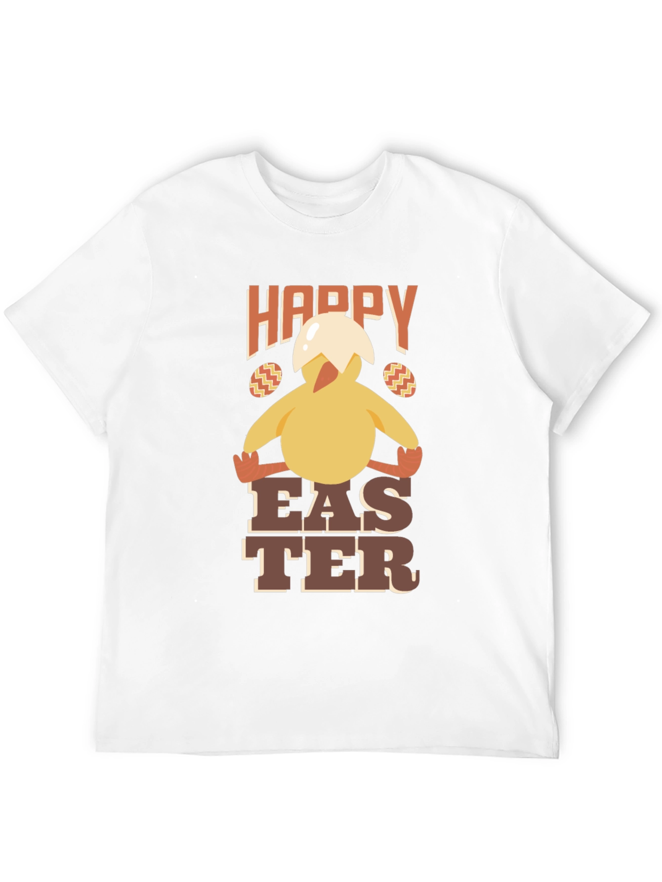 Happy Easter Chick T-Shirt - Mens Crew Neck Tee