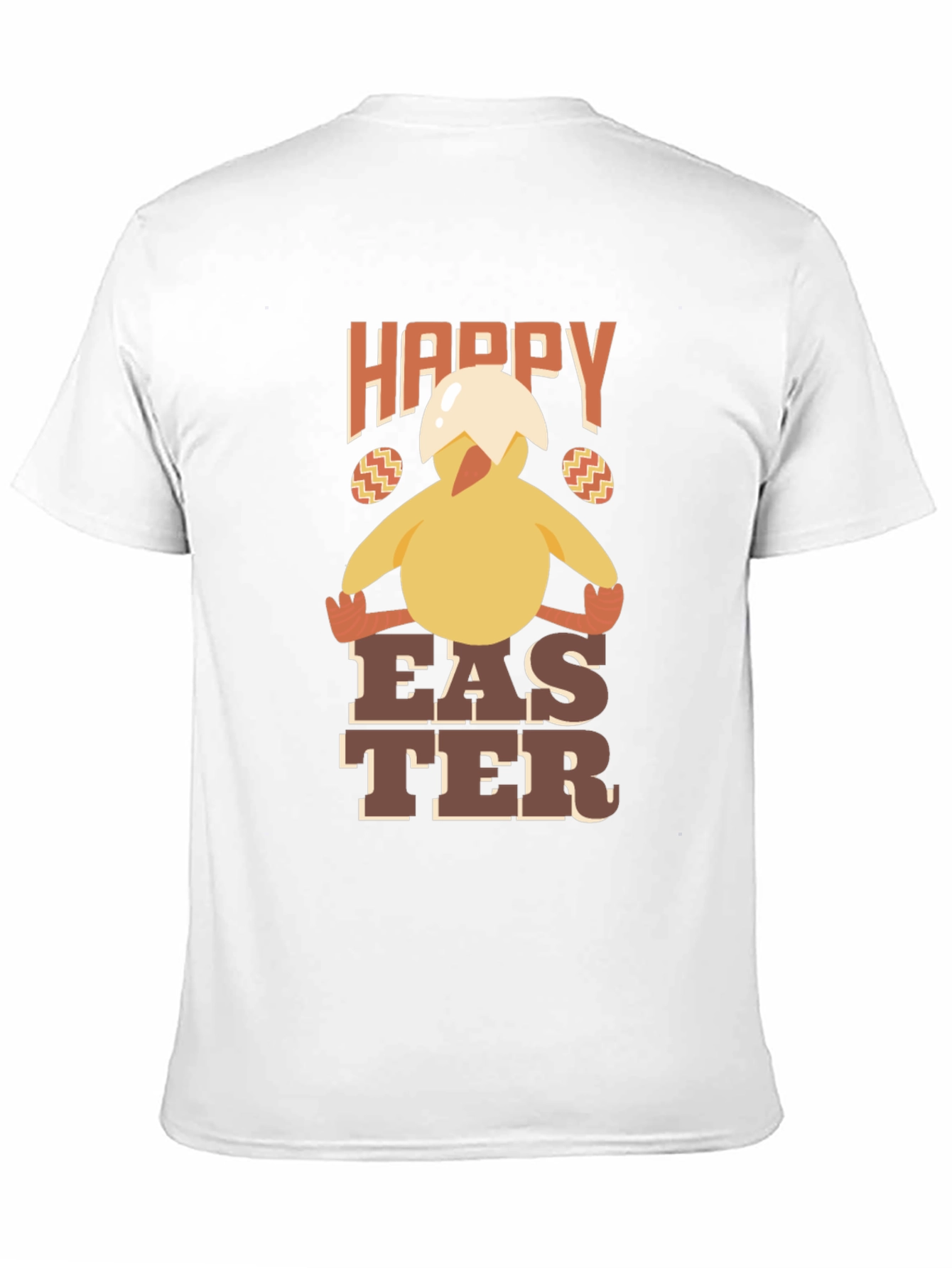 Happy Easter Chick T-Shirt - Mens Crew Neck Tee