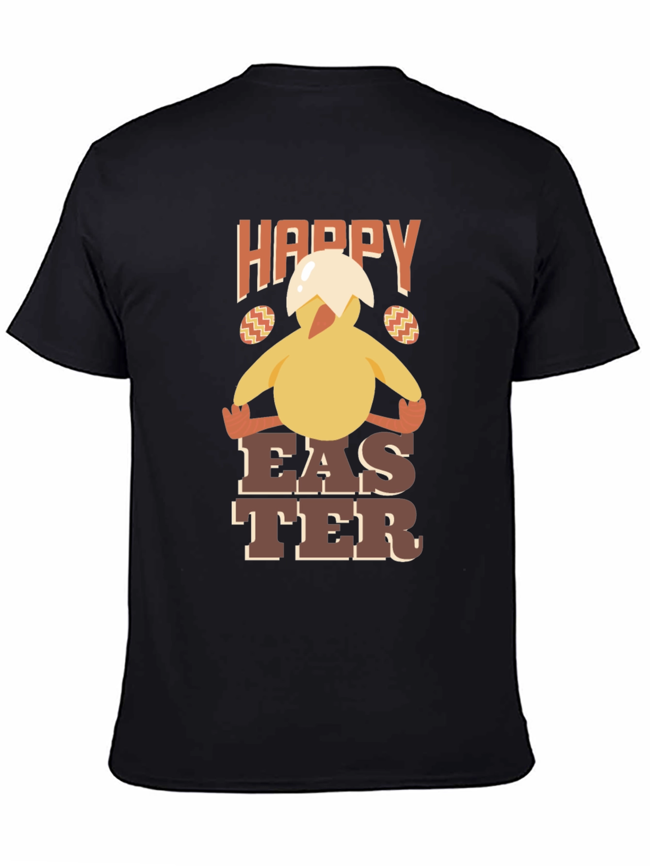 Happy Easter Chick T-Shirt - Mens Crew Neck Tee
