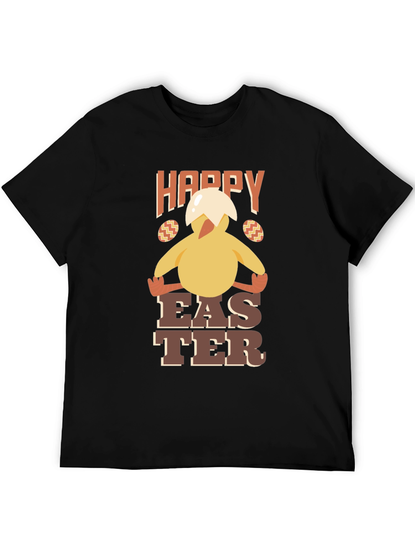 Happy Easter Chick T-Shirt - Mens Crew Neck Tee
