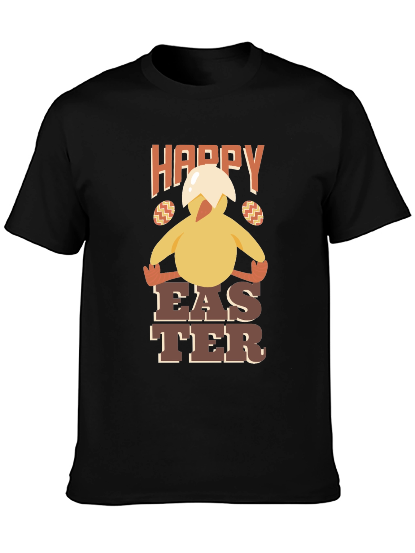 Happy Easter Chick T-Shirt - Mens Crew Neck Tee