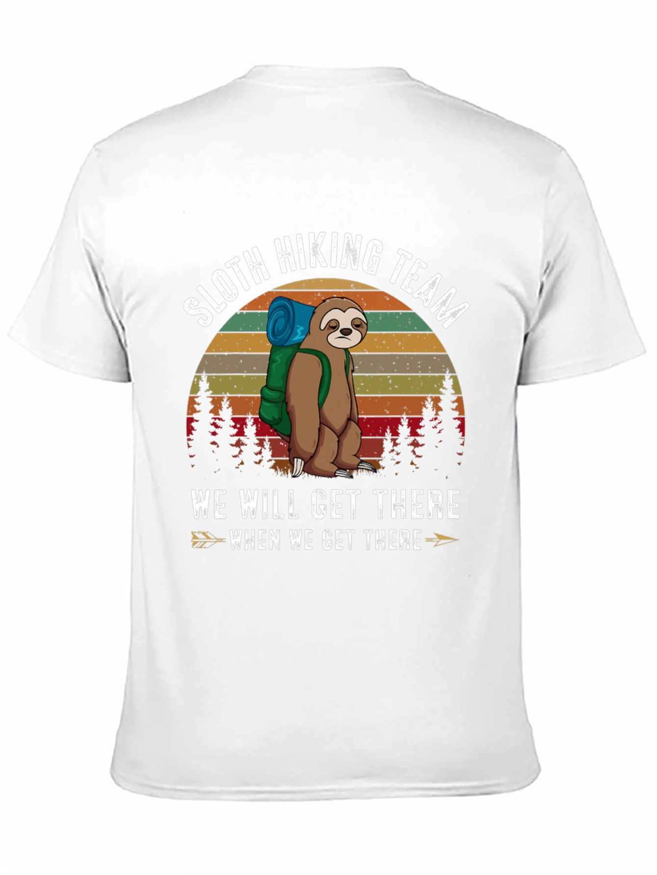 Sloth Hiking Team Tee - Funny Adventure Shirt