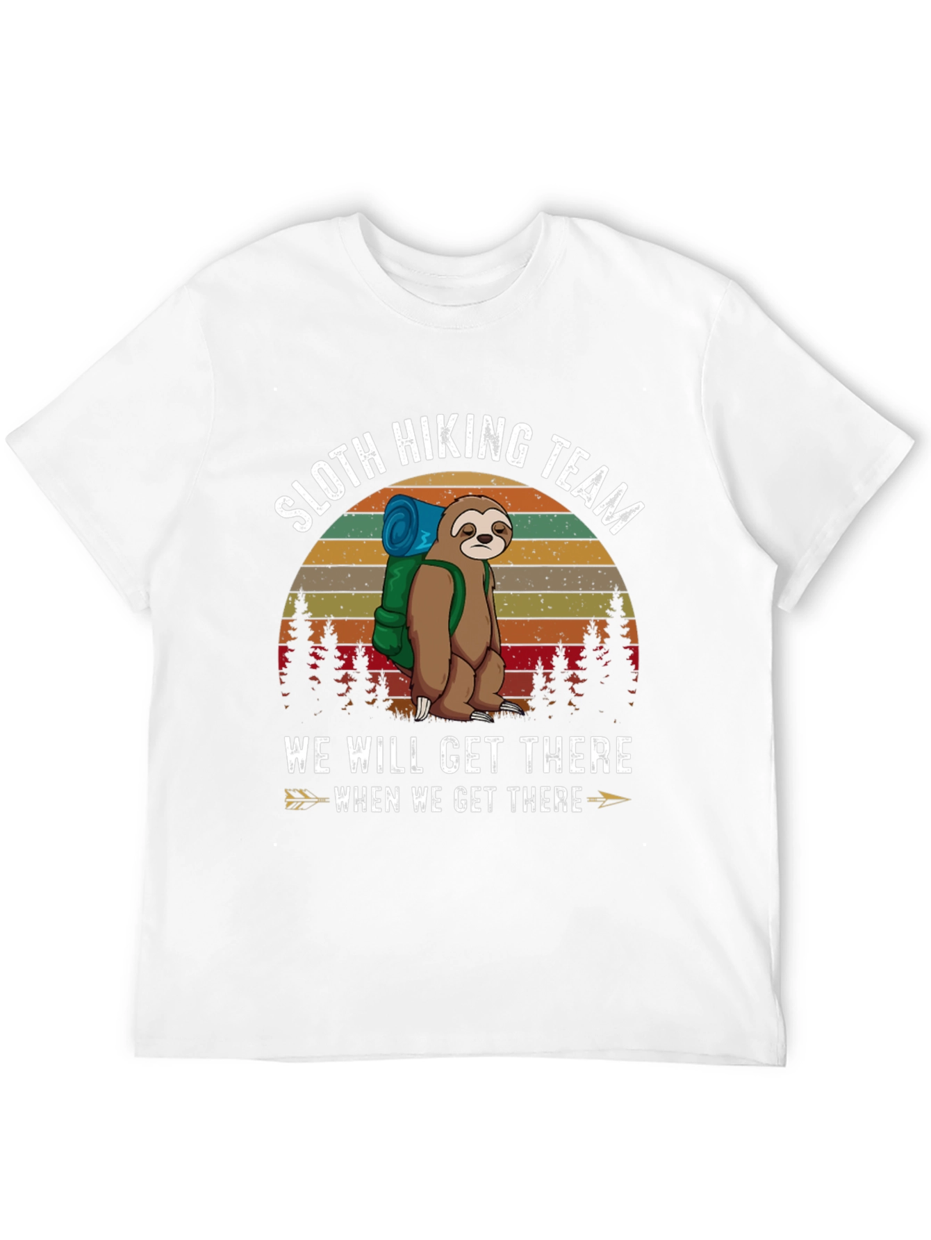 Sloth Hiking Team Tee - Funny Adventure Shirt