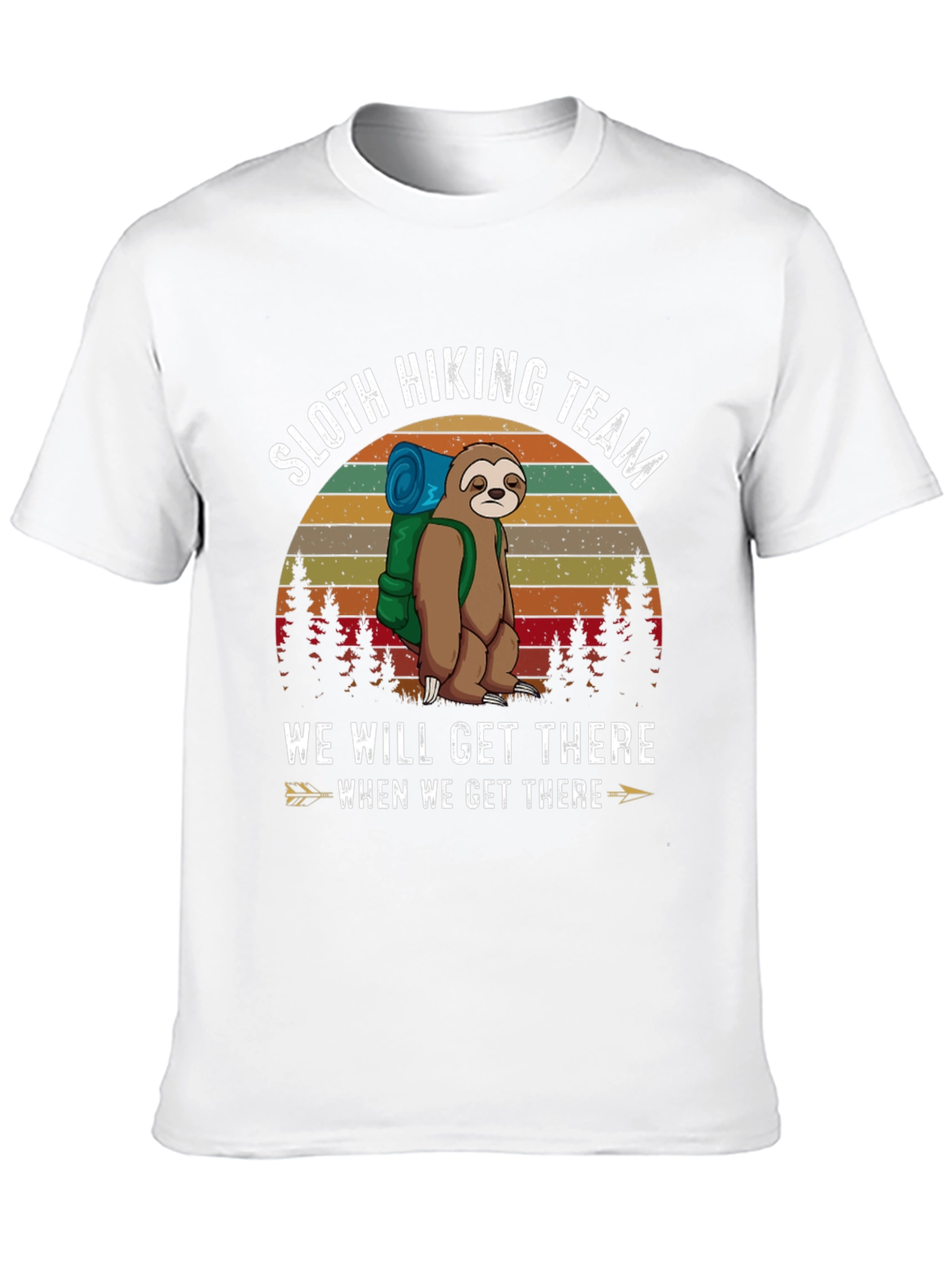 Sloth Hiking Team Tee - Funny Adventure Shirt
