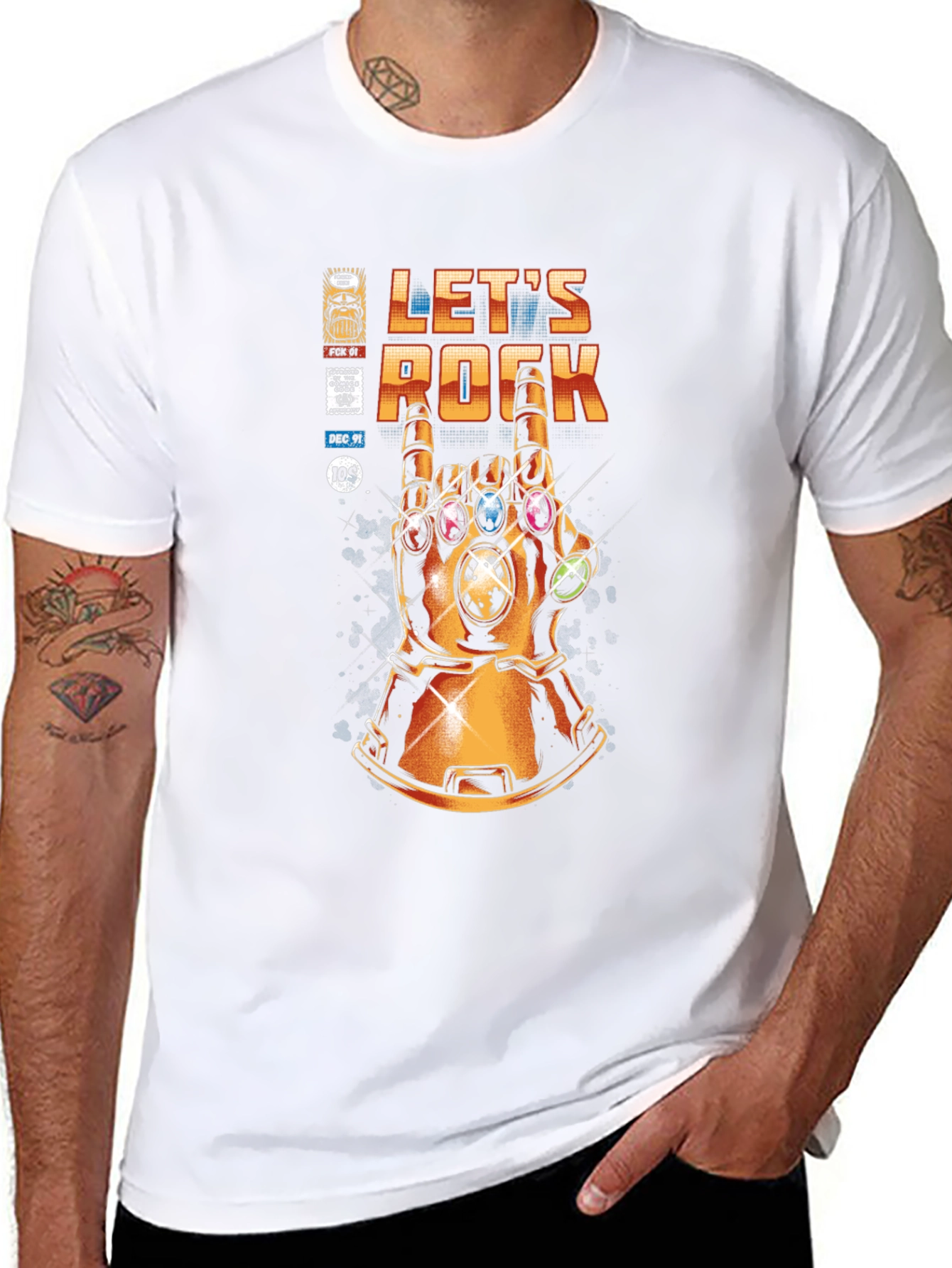 Lets Rock Infinity Gauntlet T-Shirt