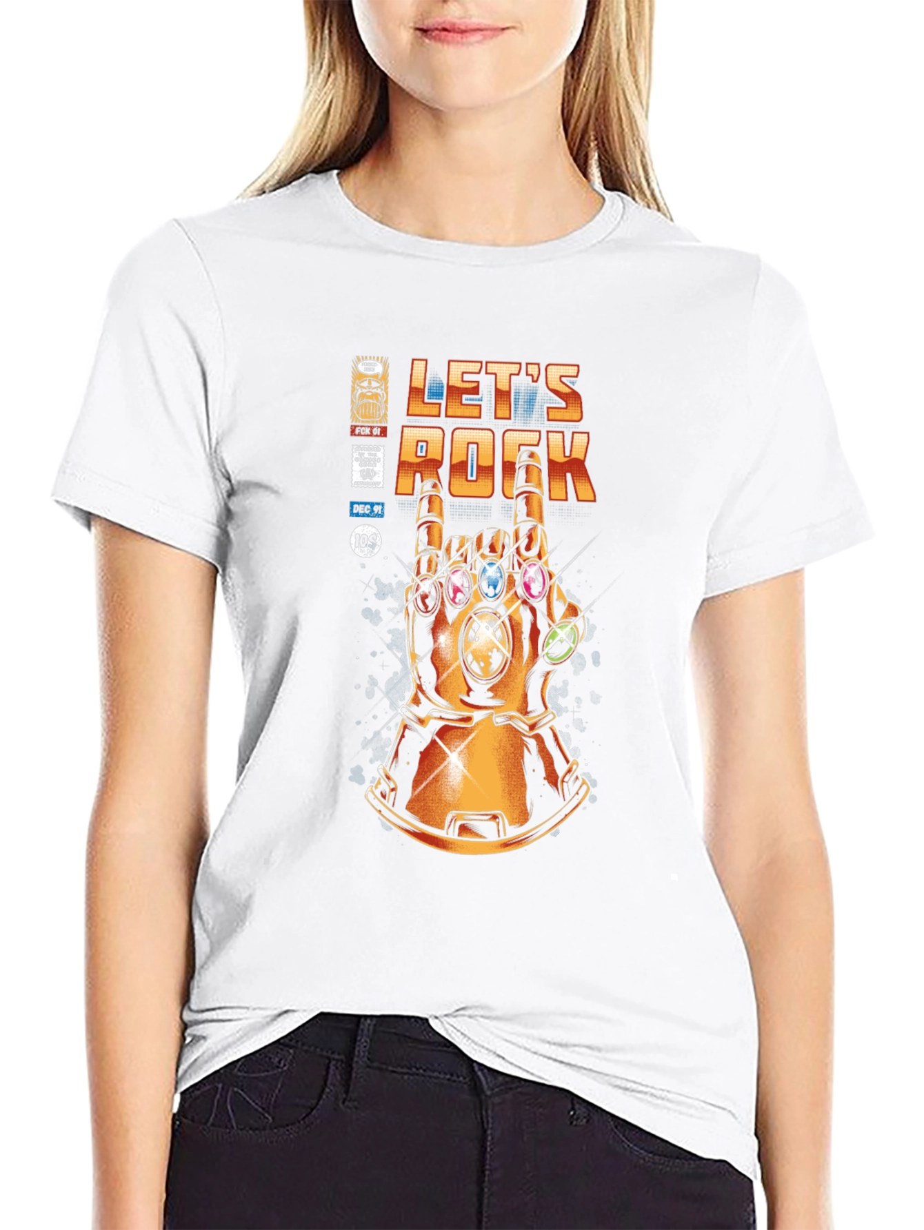 Lets Rock Infinity Gauntlet T-Shirt