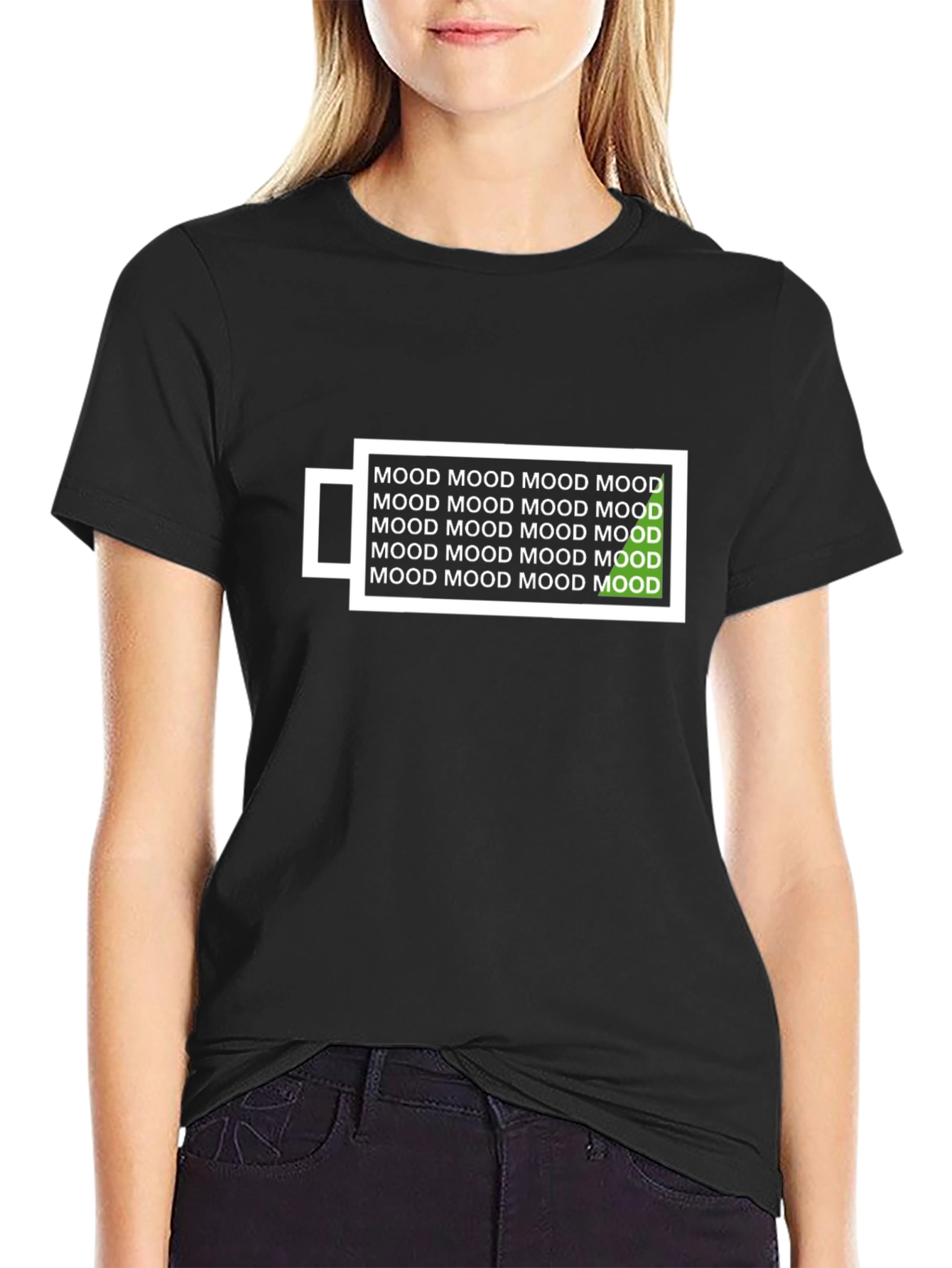 Mood Battery Black Graphic Tee