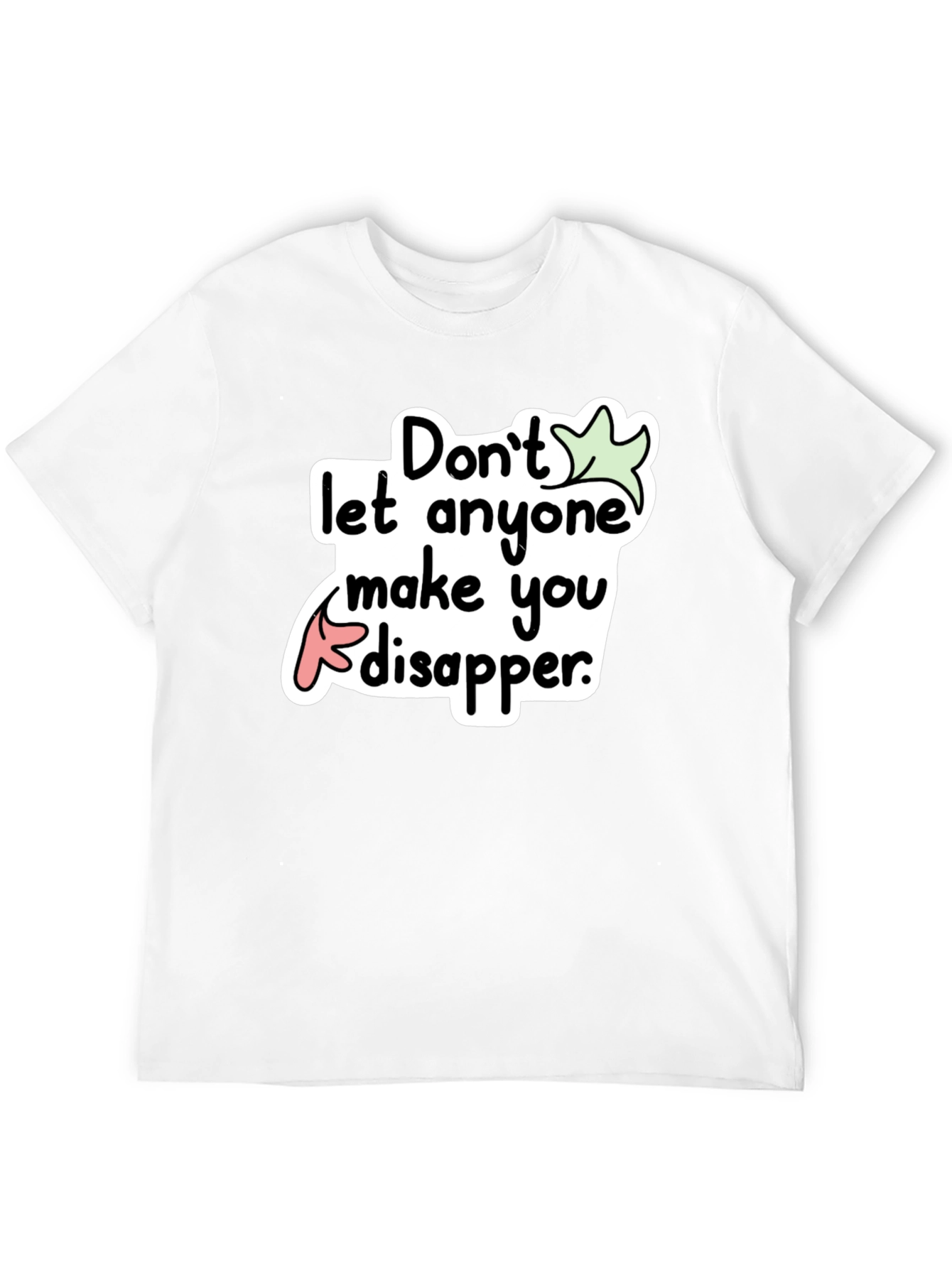 Dont Disappear Graphic Tee - Black