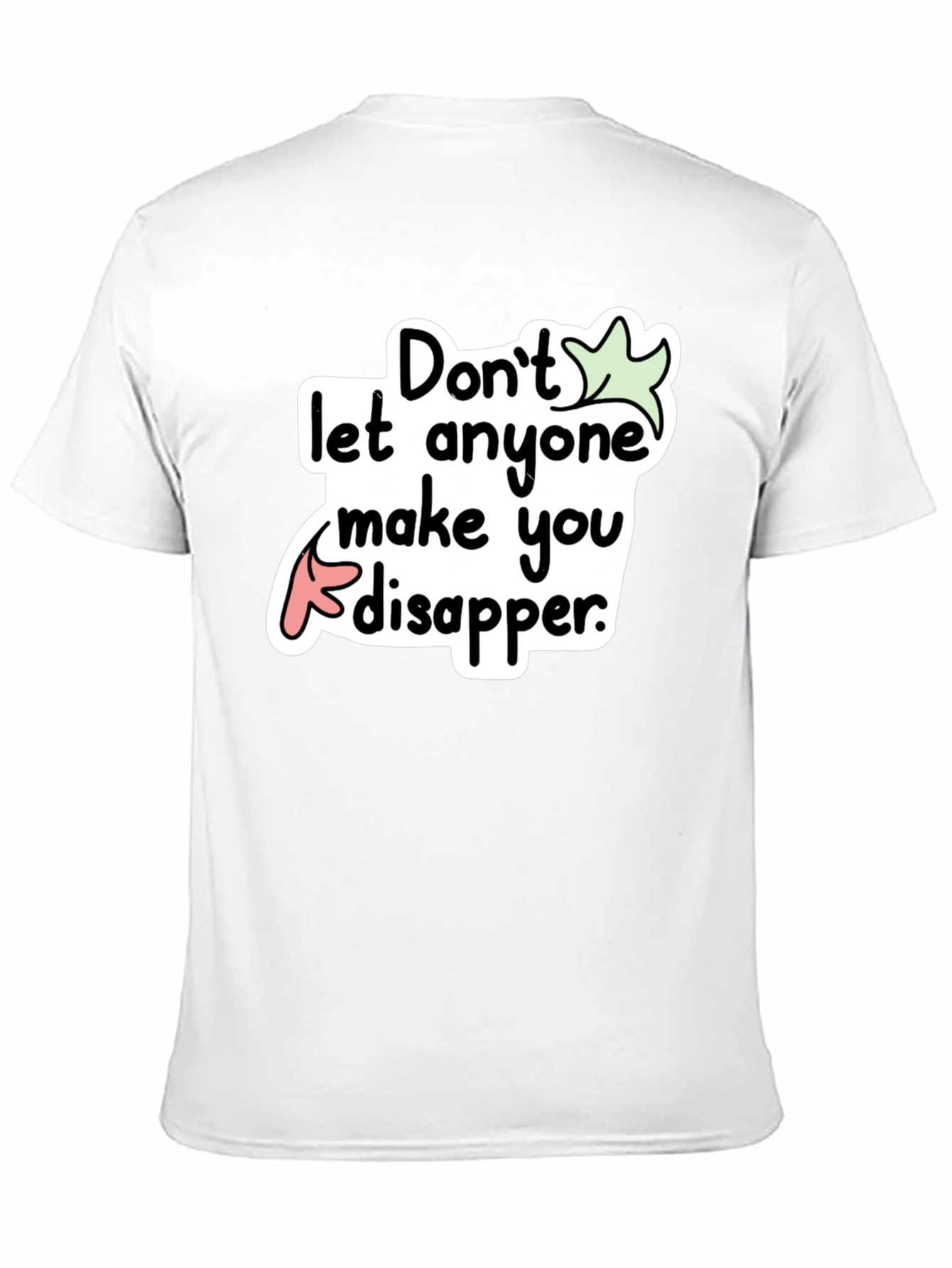 Dont Disappear Graphic Tee - Black