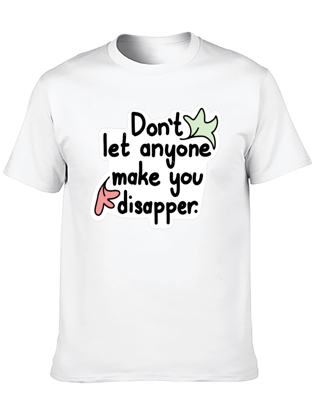 Dont Disappear Graphic Tee - Black