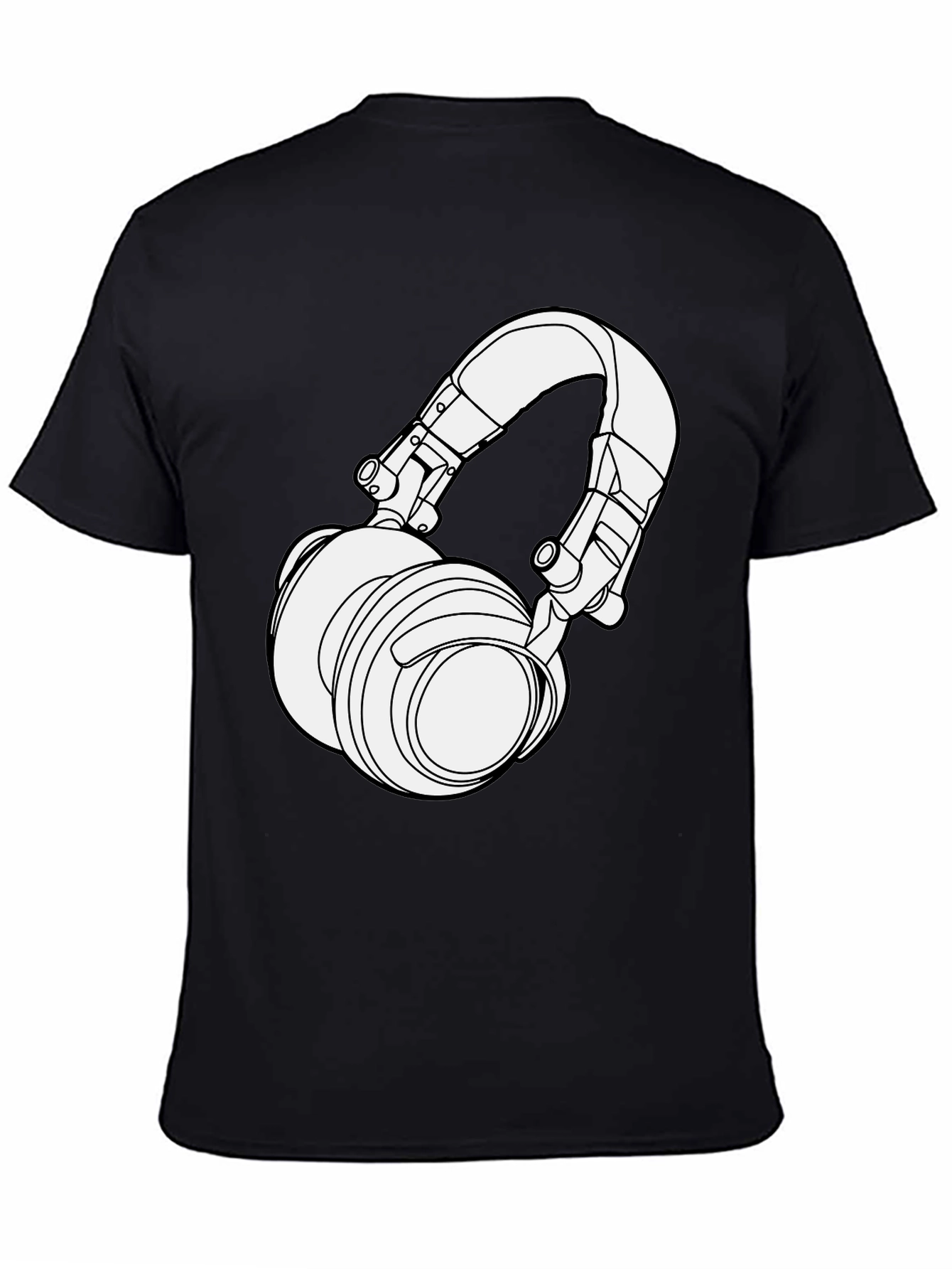 Headphone Graphic T-Shirt - Stylish Music Lover Tee
