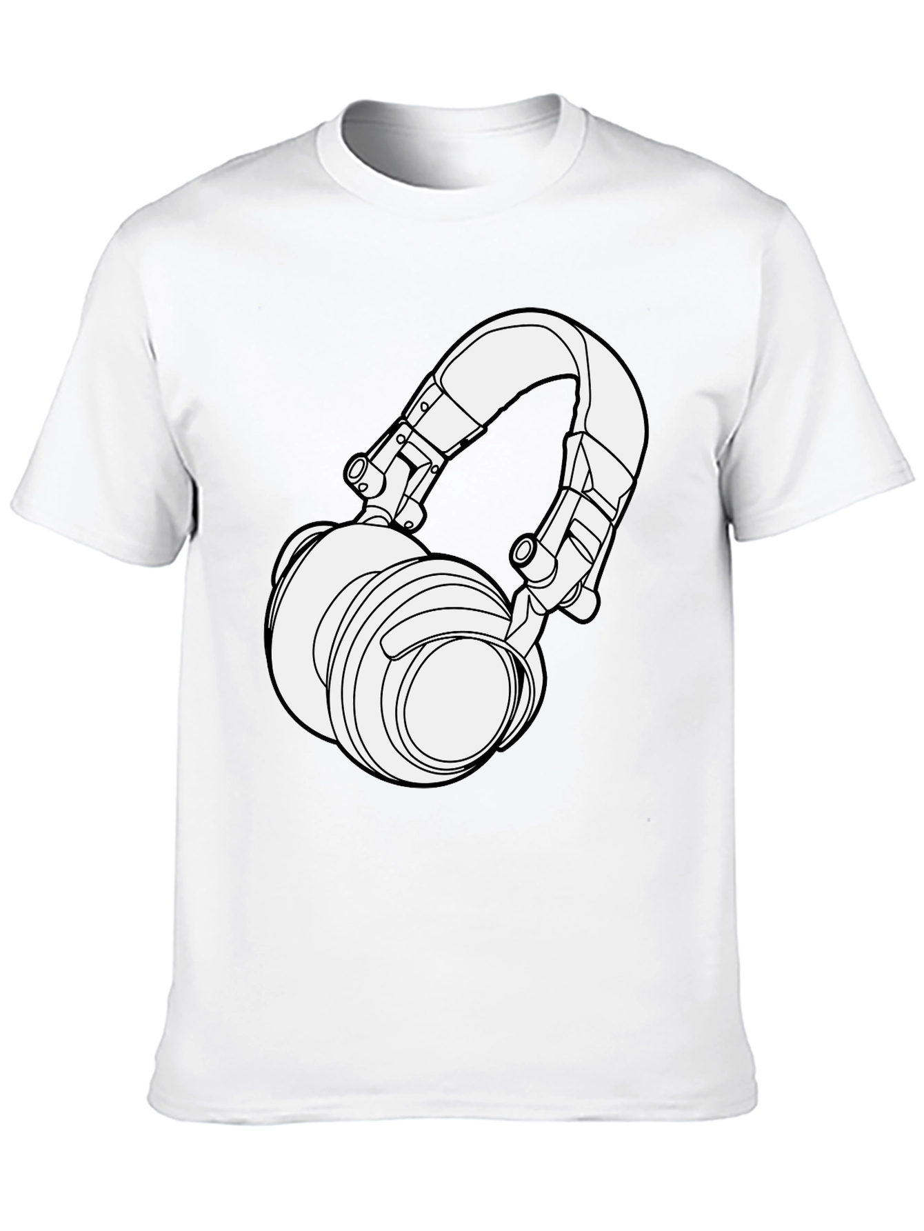 Headphone Graphic T-Shirt - Stylish Music Lover Tee