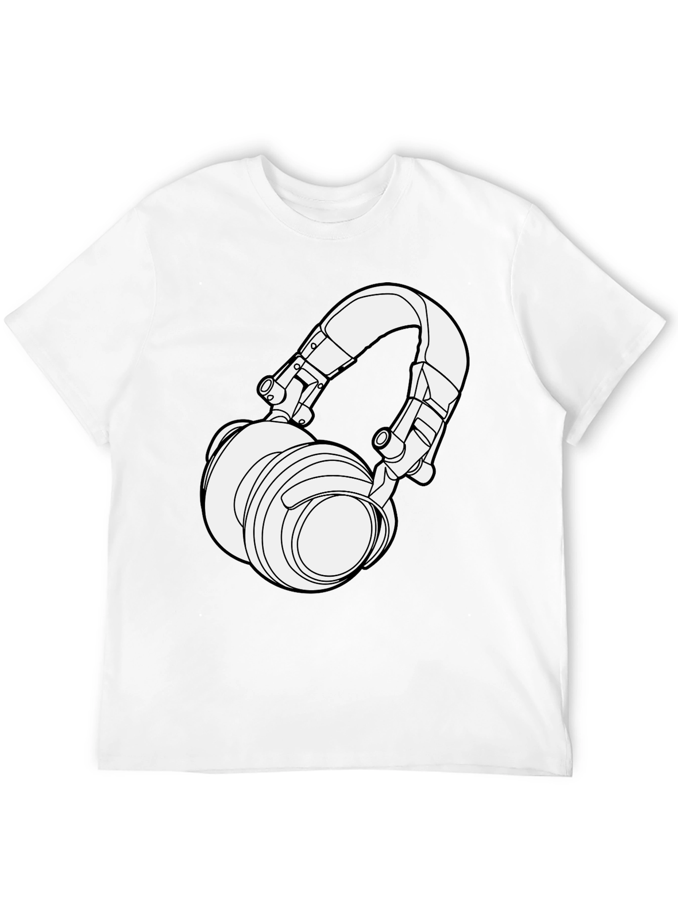 Headphone Graphic T-Shirt - Stylish Music Lover Tee