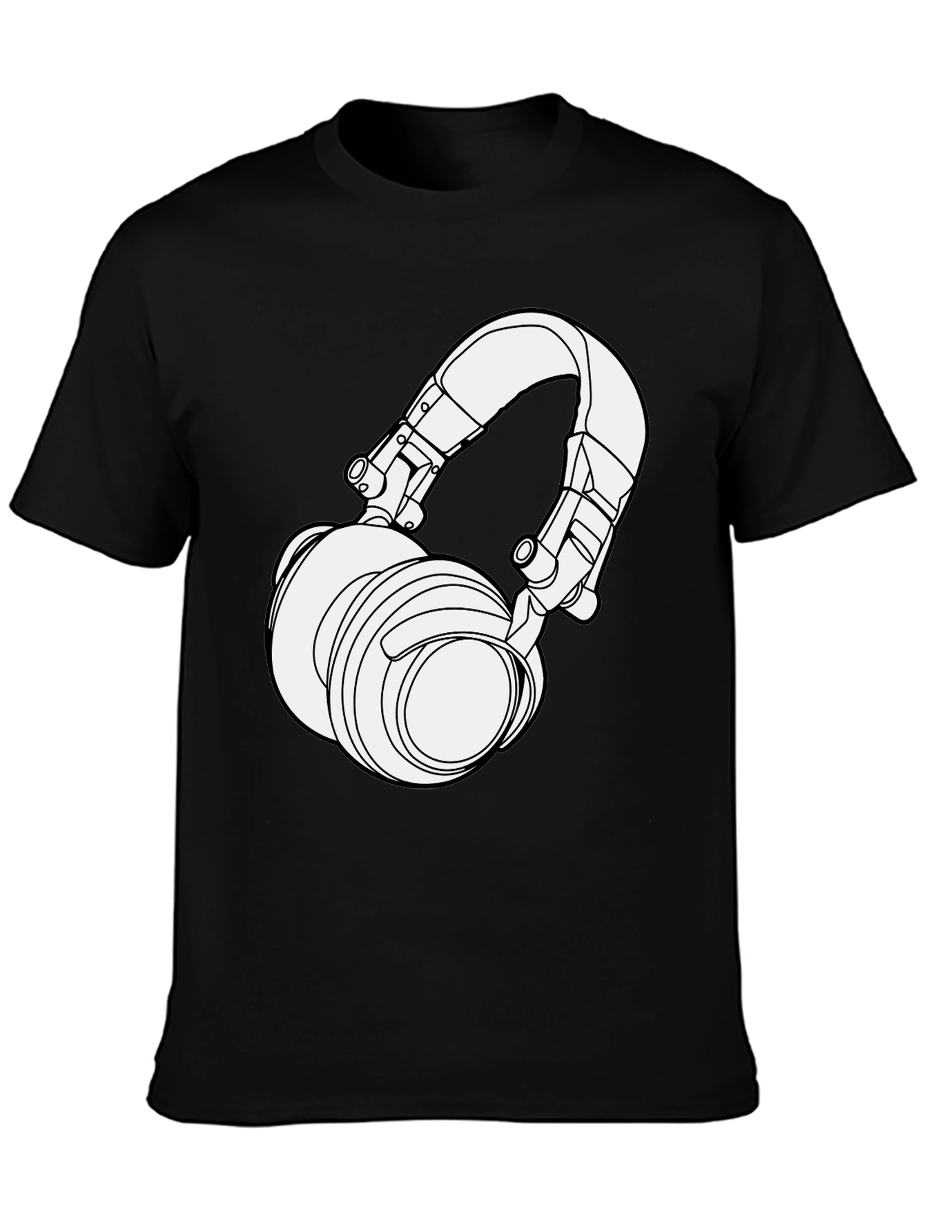Headphone Graphic T-Shirt - Stylish Music Lover Tee