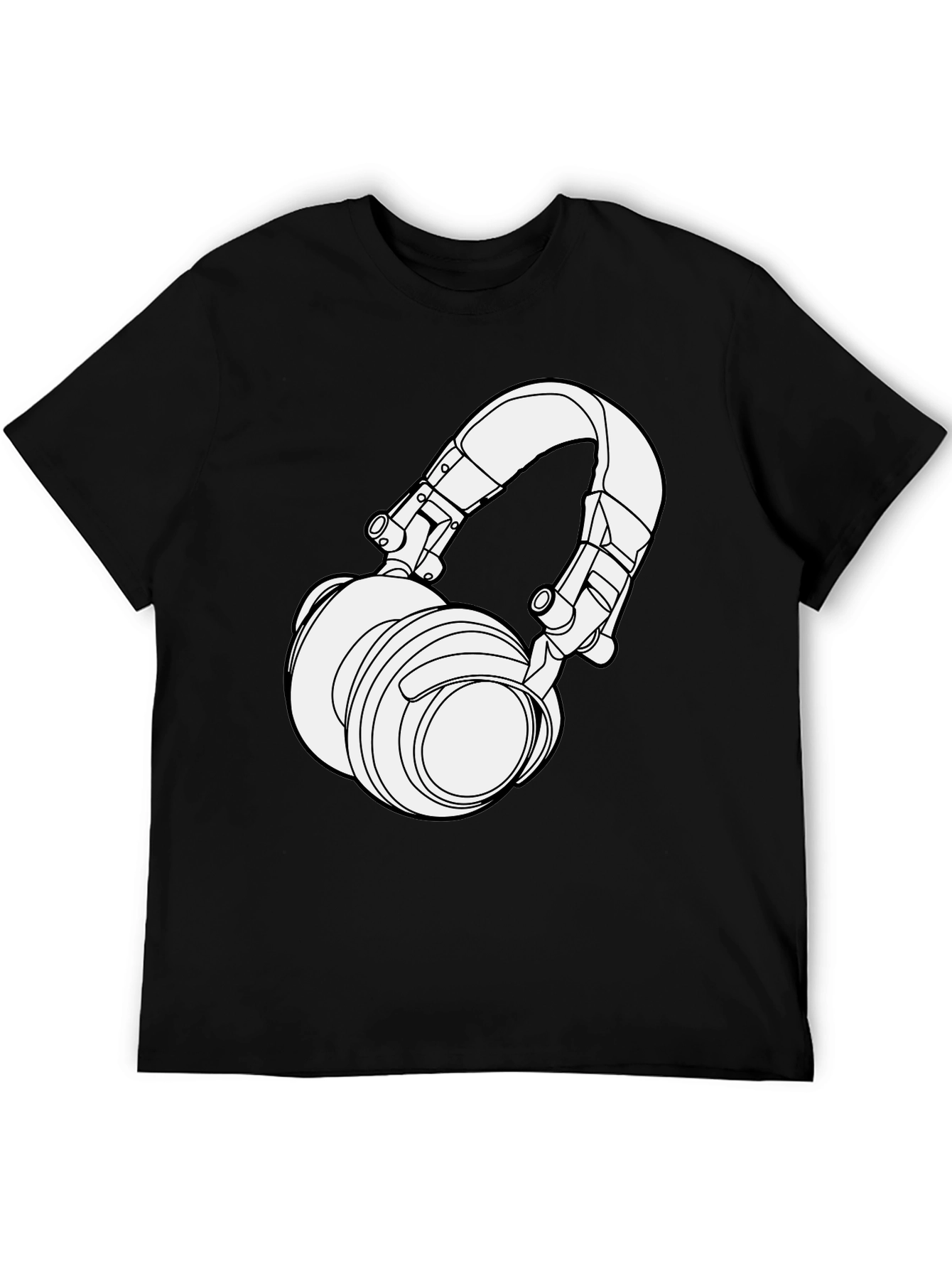 Headphone Graphic T-Shirt - Stylish Music Lover Tee
