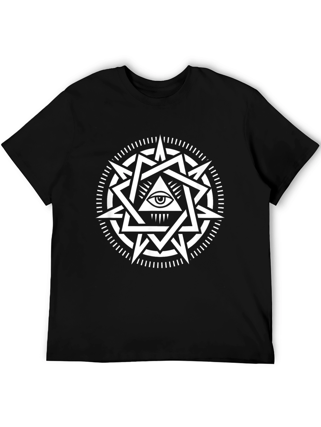 Illuminati Eye Star Black T-Shirt