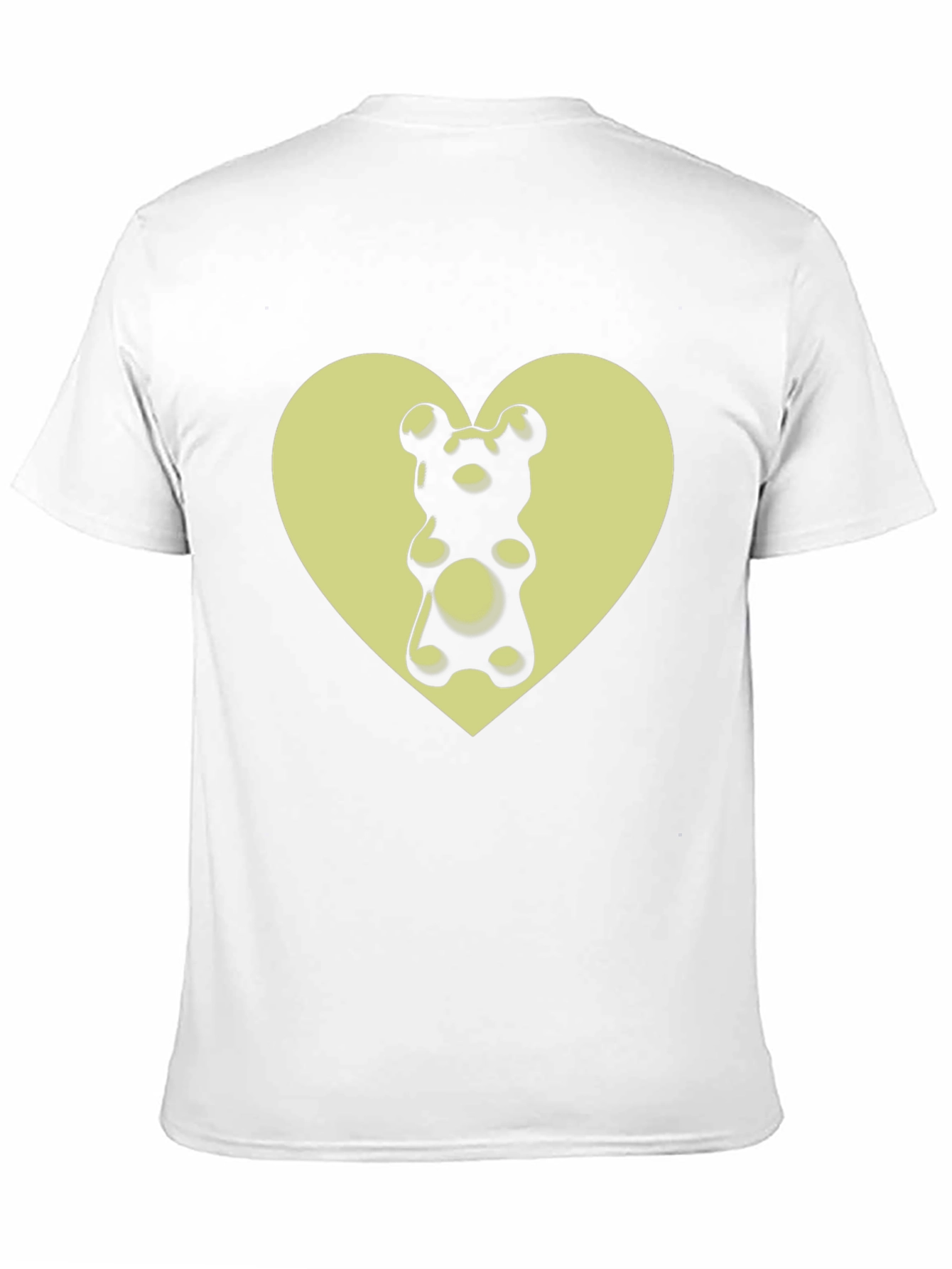 Gummy Bear Heart Graphic T-Shirt - Black