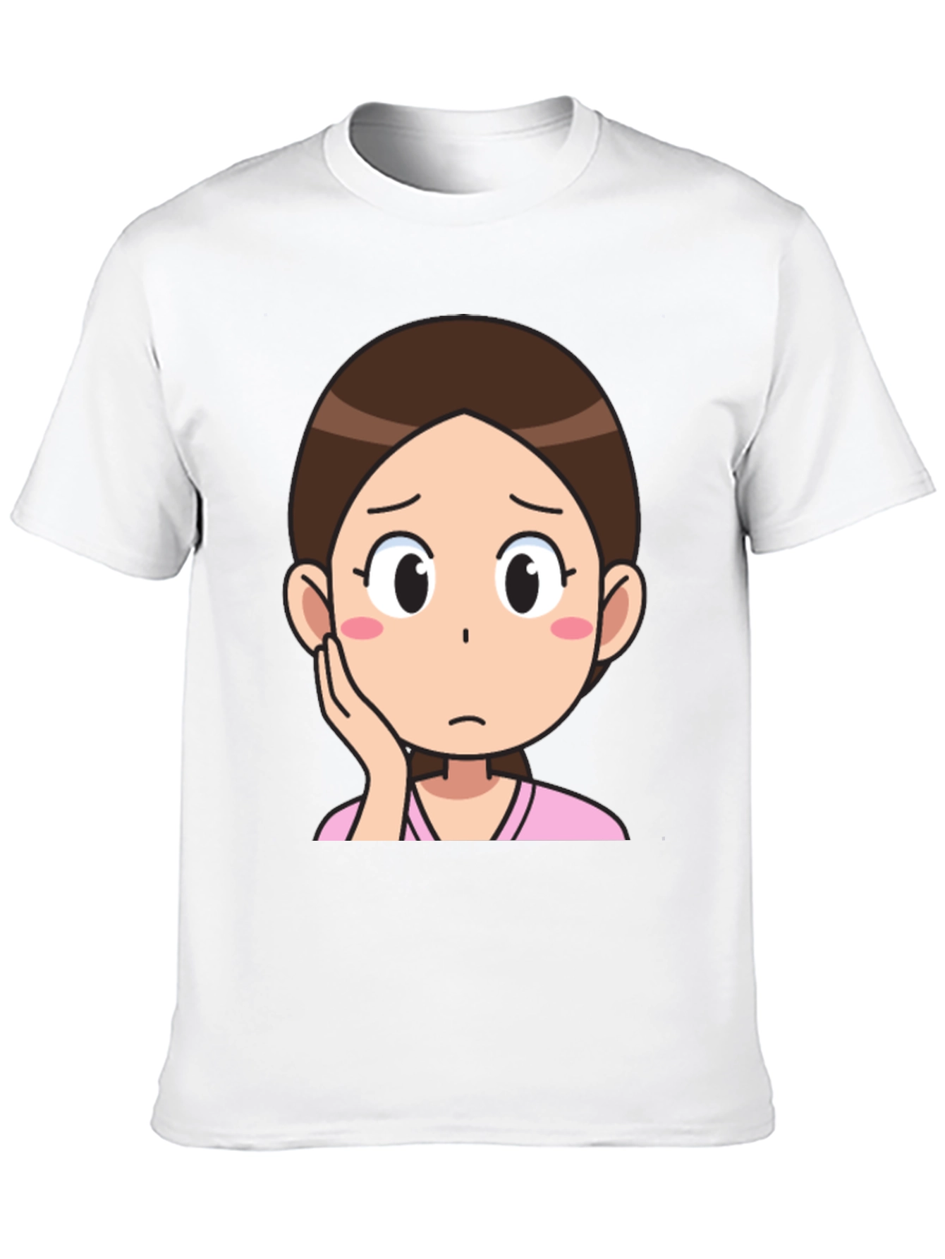 Cartoon Girl Graphic T-Shirt