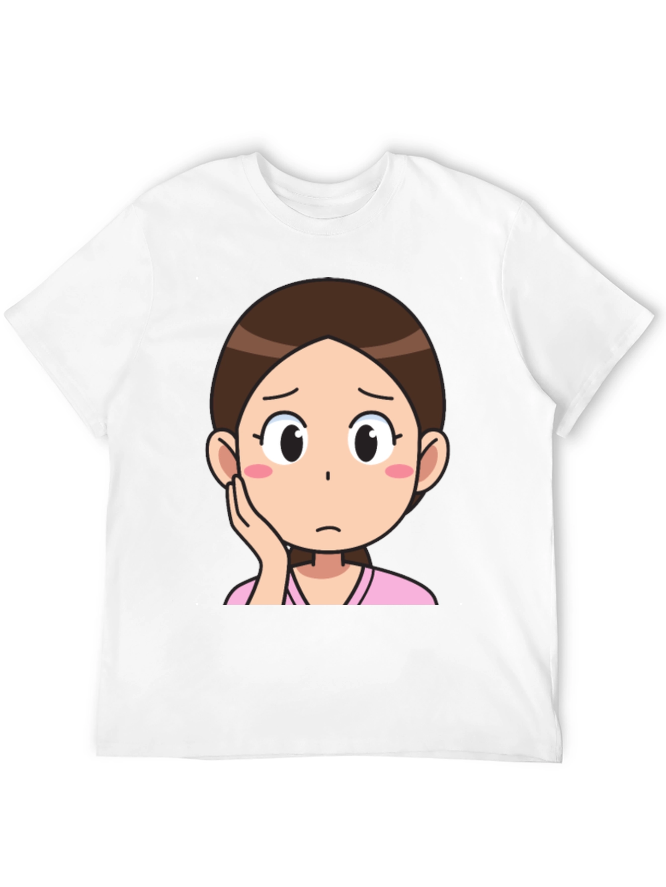 Cartoon Girl Graphic T-Shirt