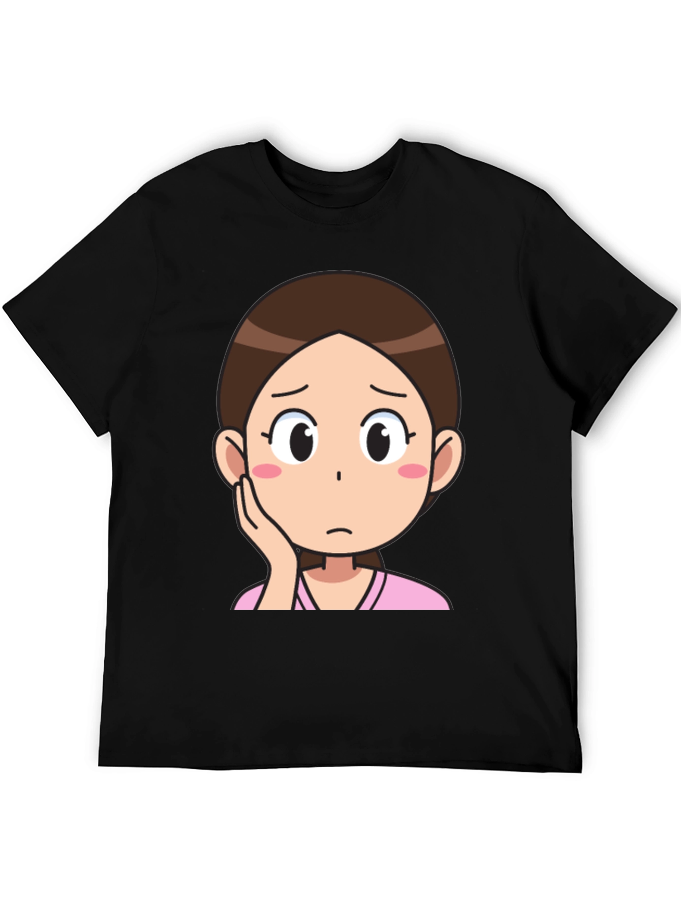 Cartoon Girl Graphic T-Shirt