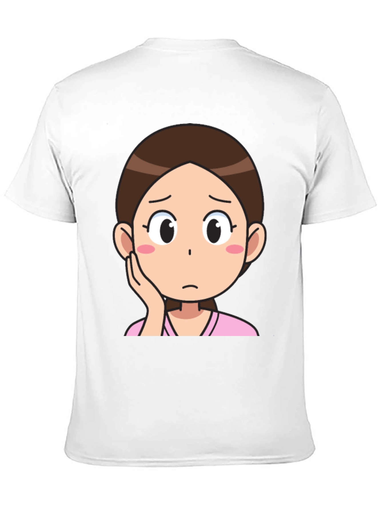 Cartoon Girl Graphic T-Shirt
