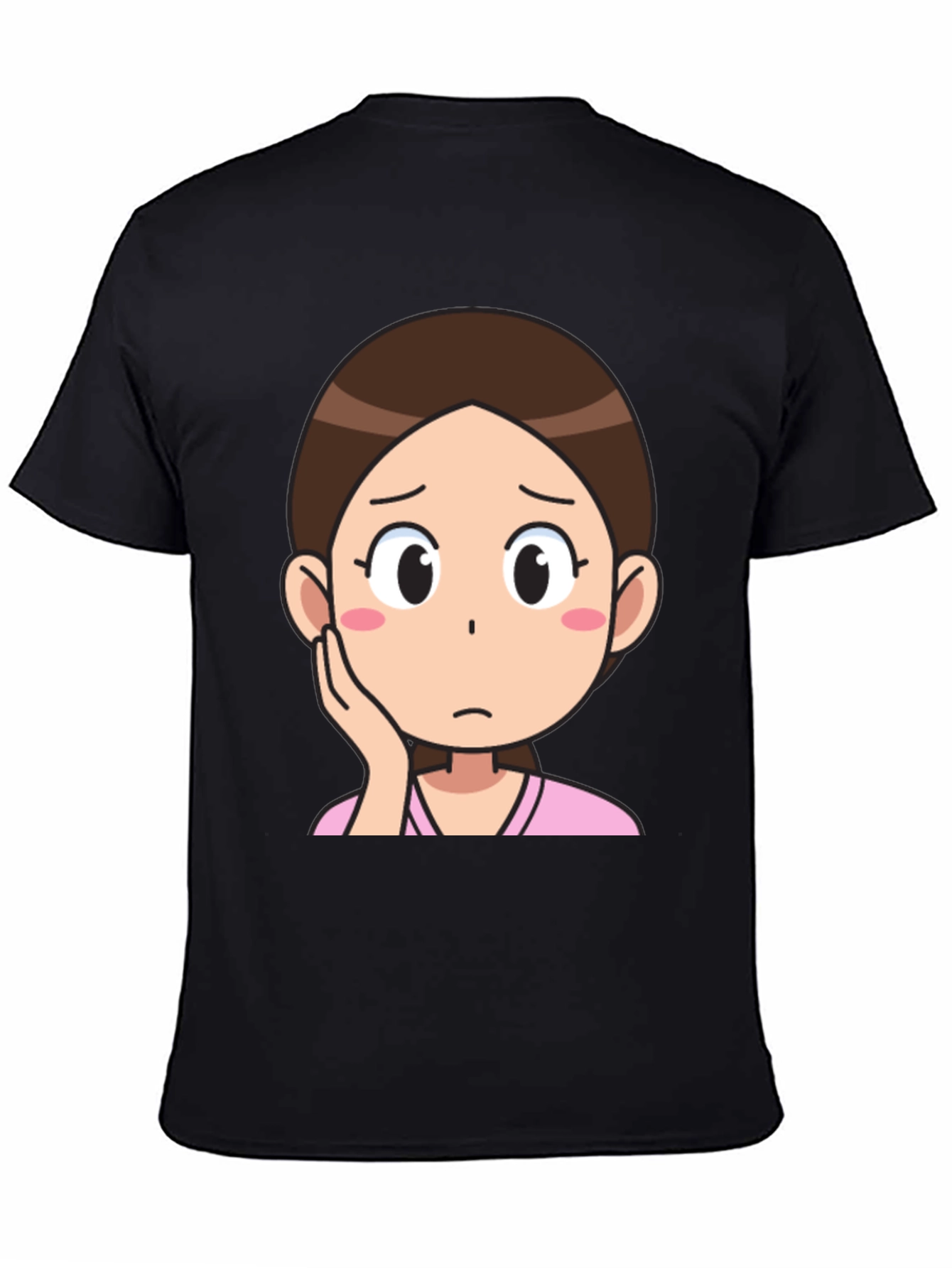 Cartoon Girl Graphic T-Shirt